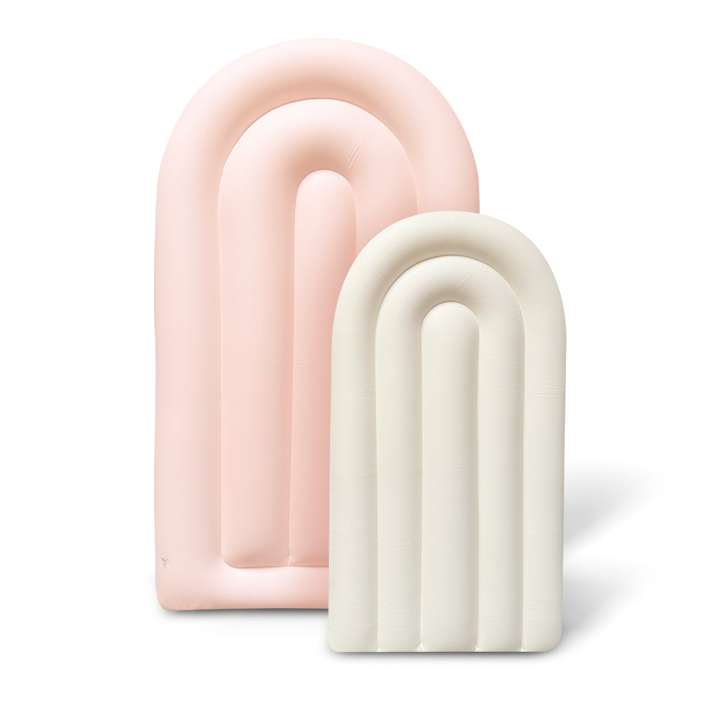 SHIPS NOW • Balloon Garland: Fluted Display Arch Set in Blush/Cream (Matte) • FINAL SALE