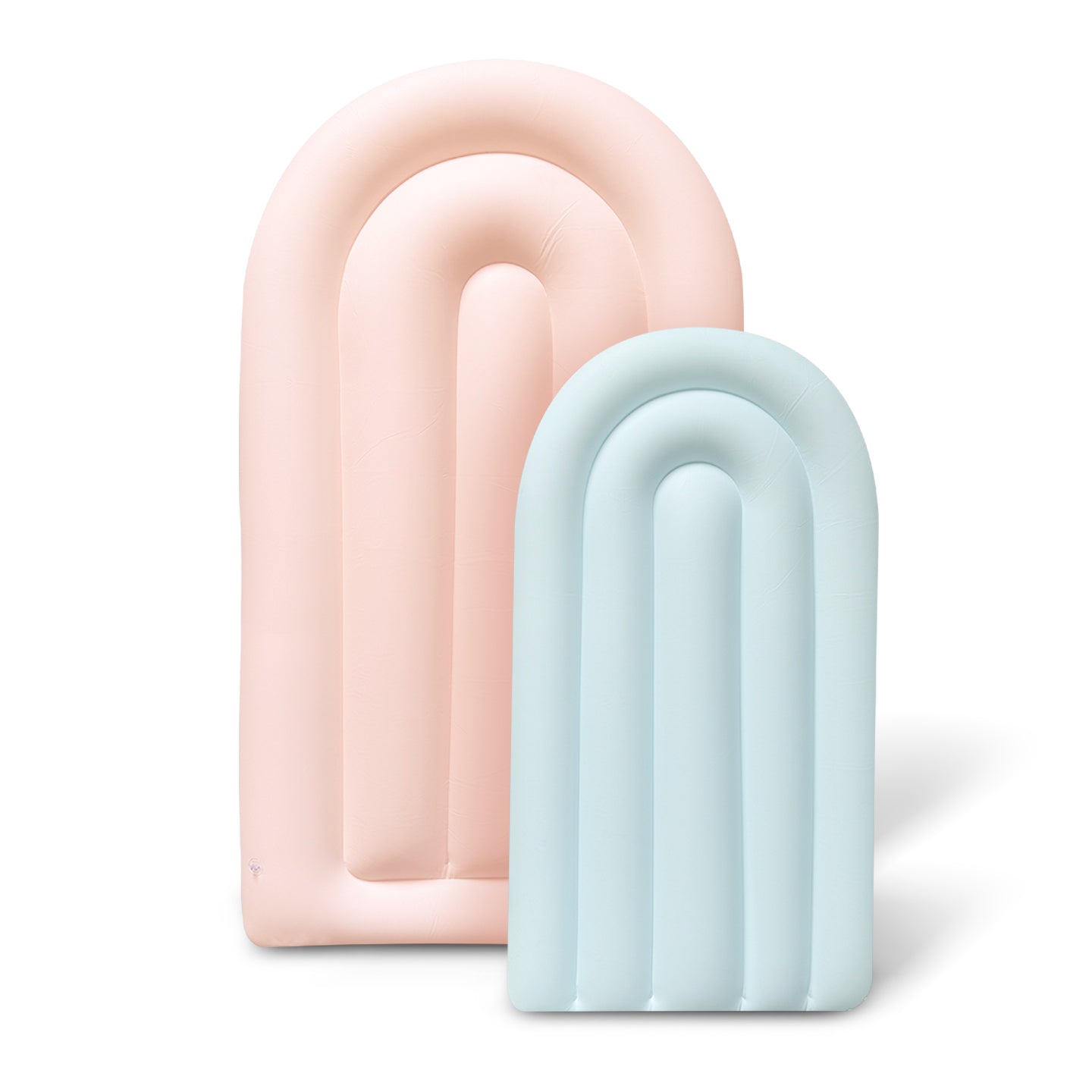 SHIPS NOW • Balloon Garland: Fluted Display Arch Set in Blush/Sky (Matte) • FINAL SALE
