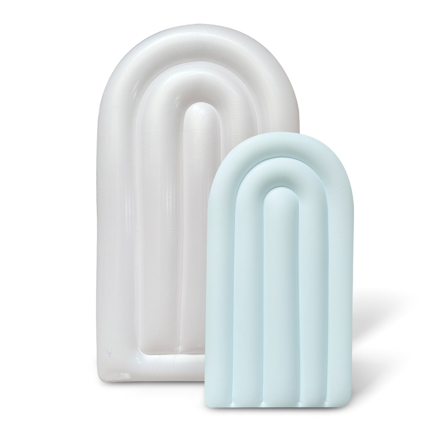 SHIPS NOW • Balloon Garland: Fluted Display Arch Set in Pearl/Sky (Pearl/Matte) • FINAL SALE