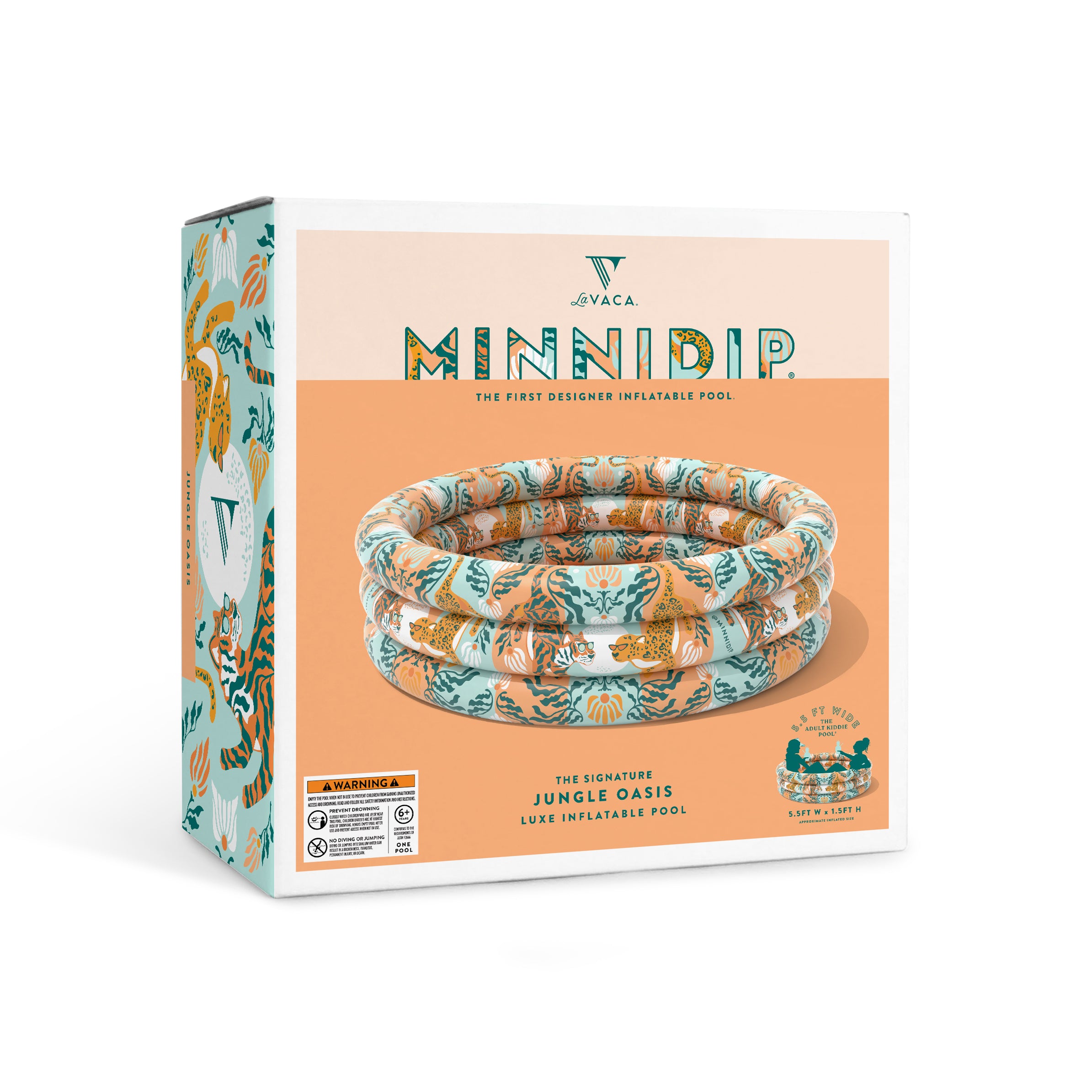 the JUNGLE OASIS luxe inflatable pool