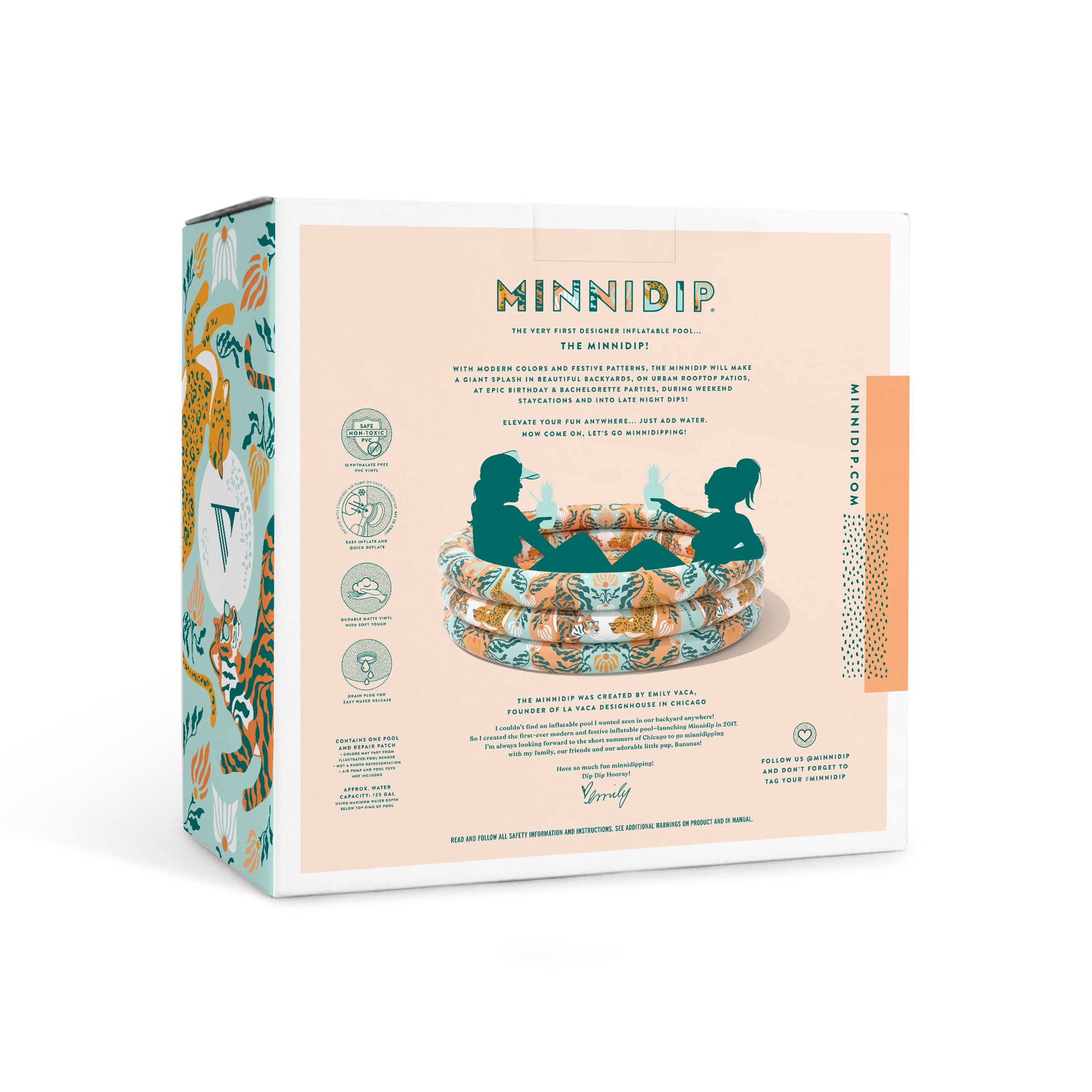 the JUNGLE OASIS luxe inflatable pool