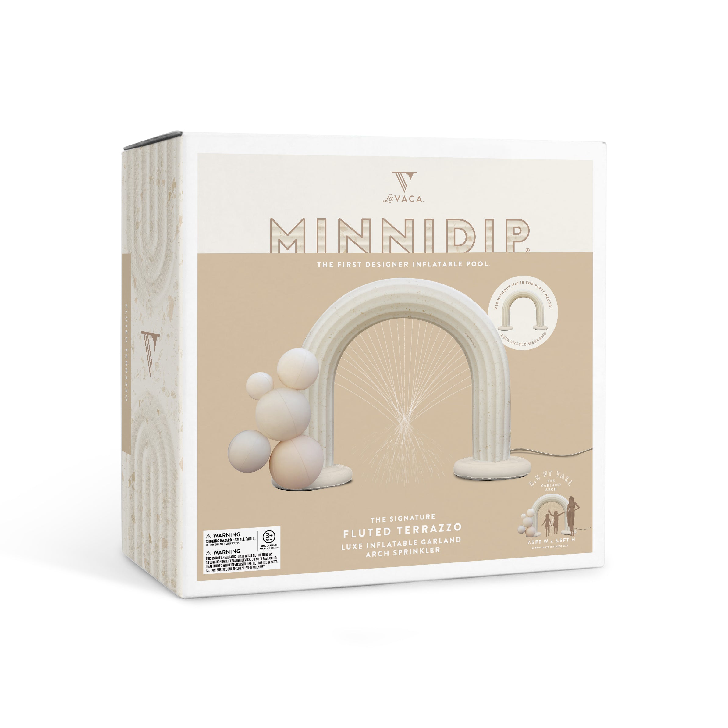 the FLUTED TERRAZZO Garland Arch Sprinkler