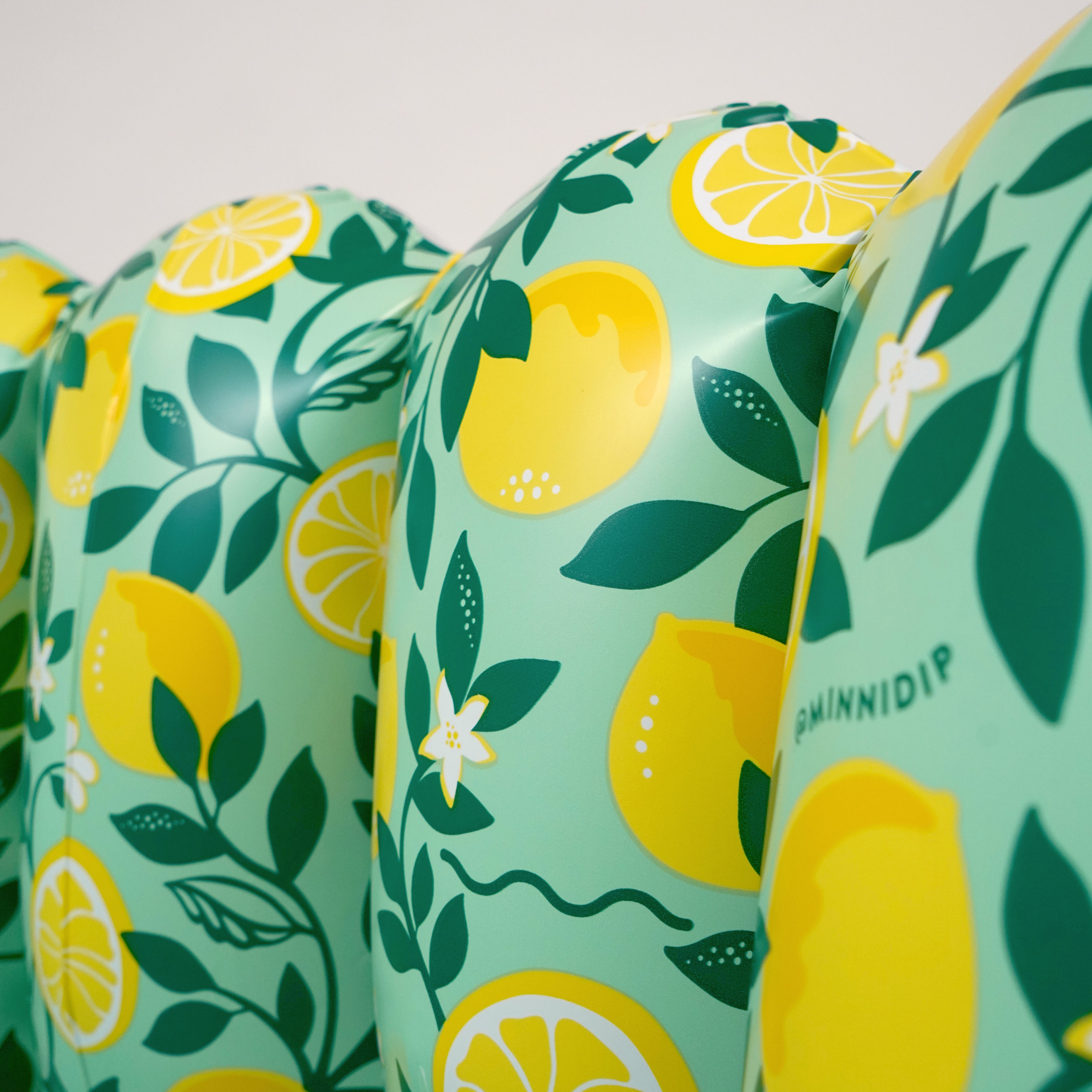 the Tufted STRIPED LIMONE luxe inflatable pool