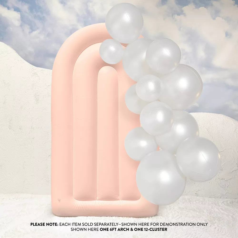 SHIPS NOW • Balloon Garland: 6FT Fluted Display Arch in Blush (Matte) • FINAL SALE