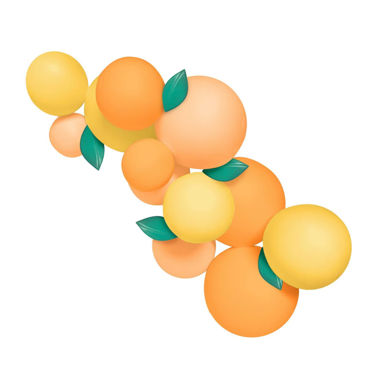 SHIPS NOW • Balloon Garland: 12-Cluster Citrus (Matte) • FINAL SALE