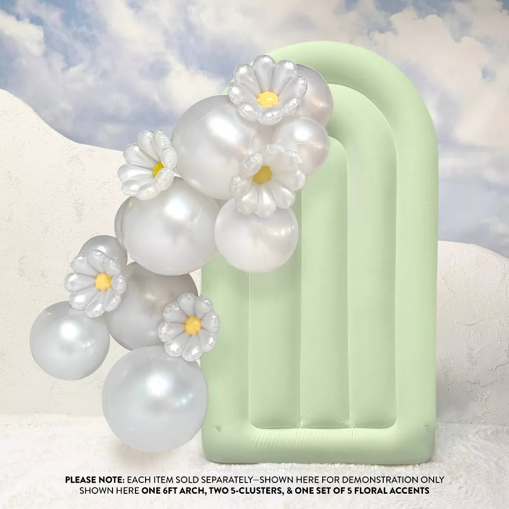 SHIPS NOW • Balloon Garland: 6FT Fluted Display Arch in Matcha (Matte) • FINAL SALE