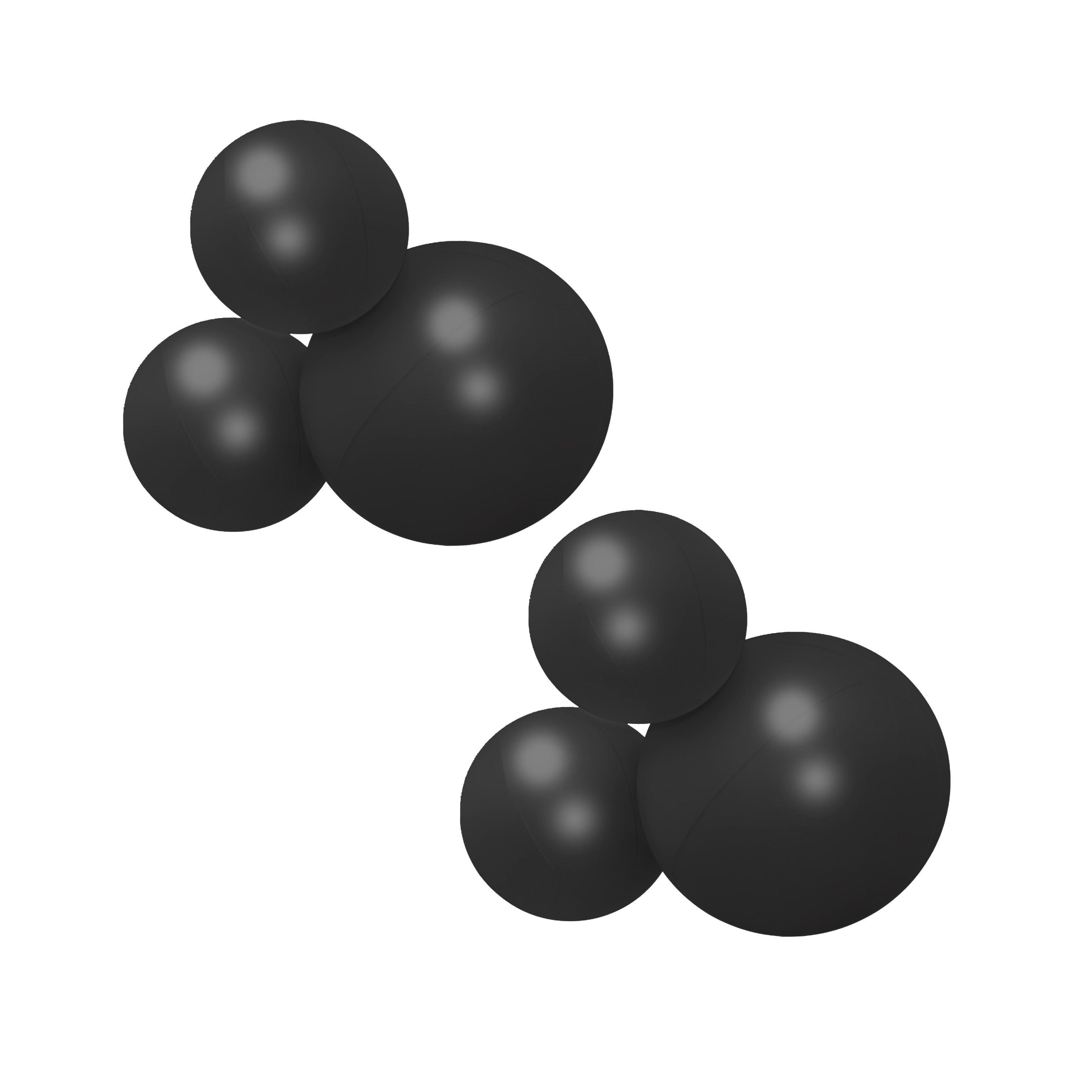 Balloon Garland: 3-Cluster 2-Pack in Black (Satin) • FINAL SALE