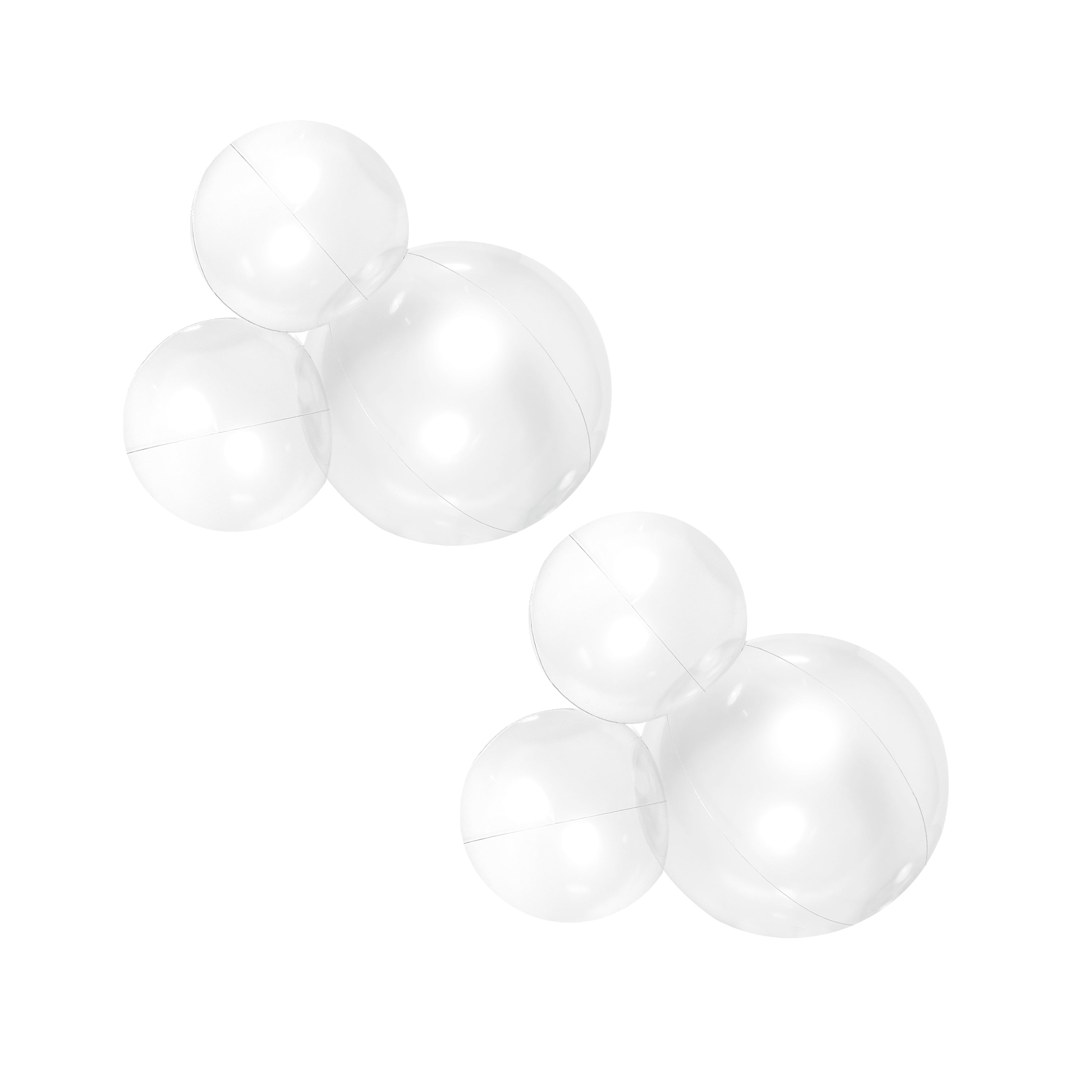 Balloon Garland: 3-Cluster 2-Pack in Clear (Transparent) • FINAL SALE
