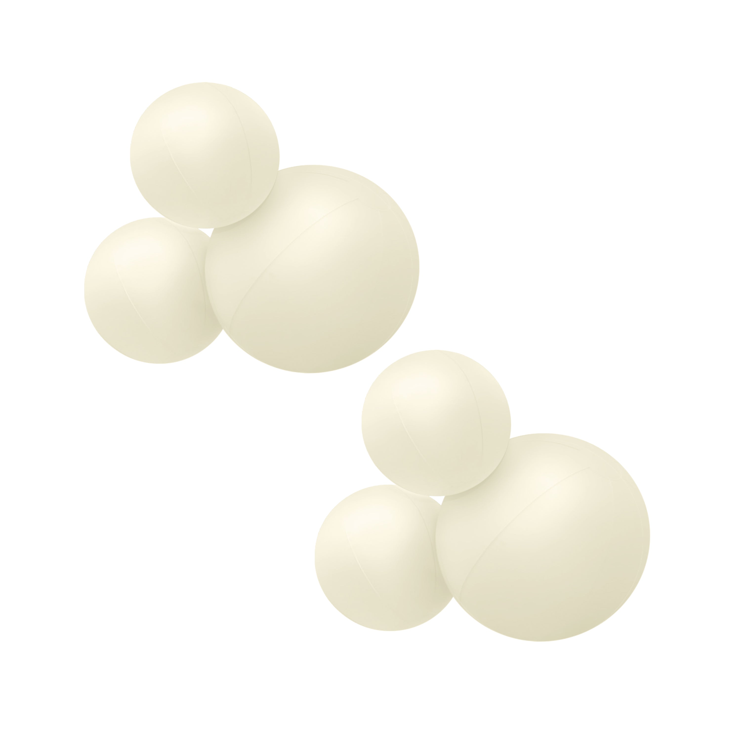 Balloon Garland: 3-Cluster 2-Pack in Cream (Matte) • FINAL SALE