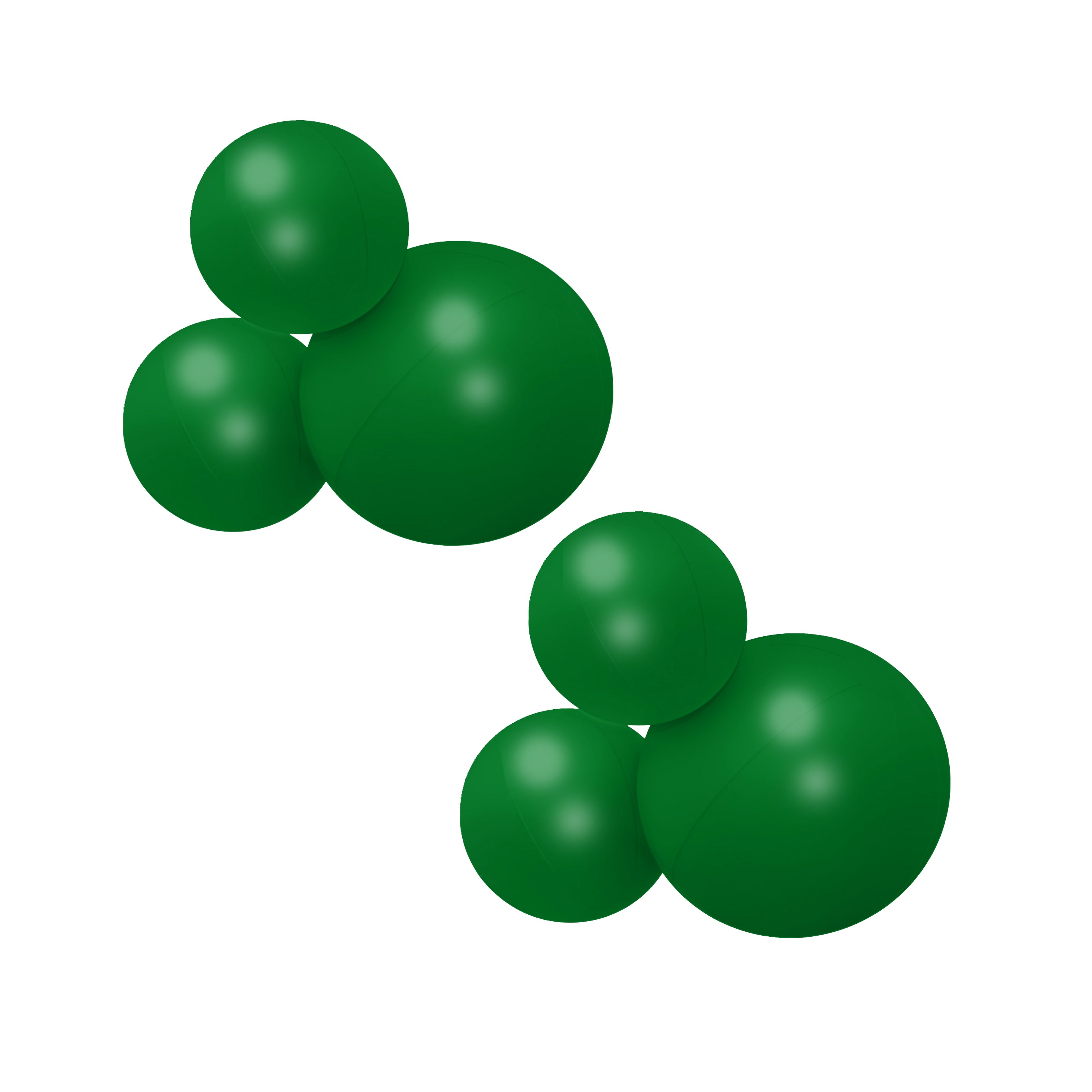 Balloon Garland: 3-Cluster 2-Pack in Green (Satin) • FINAL SALE
