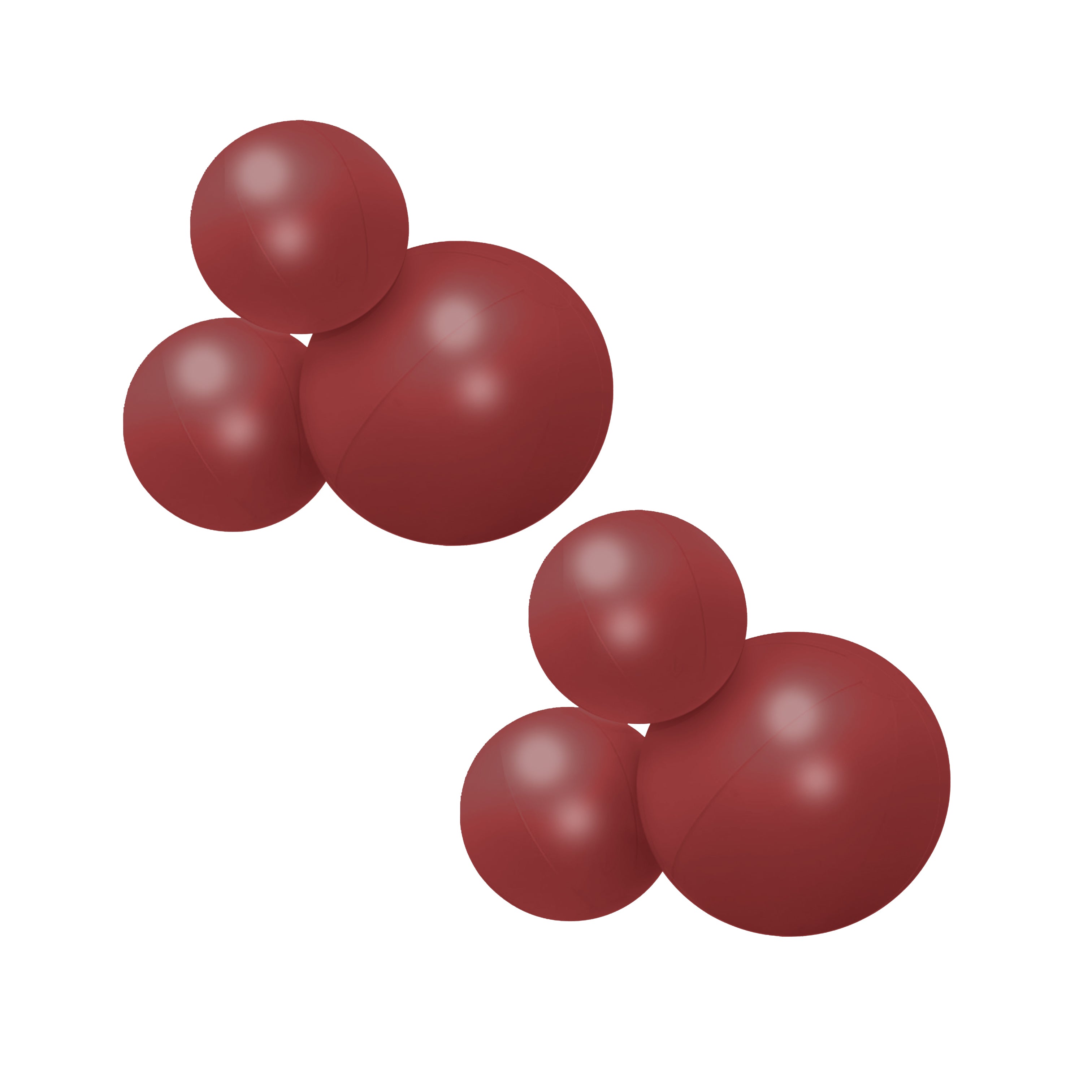 Balloon Garland: 3-Cluster 2-Pack in Maroon (Satin) • FINAL SALE