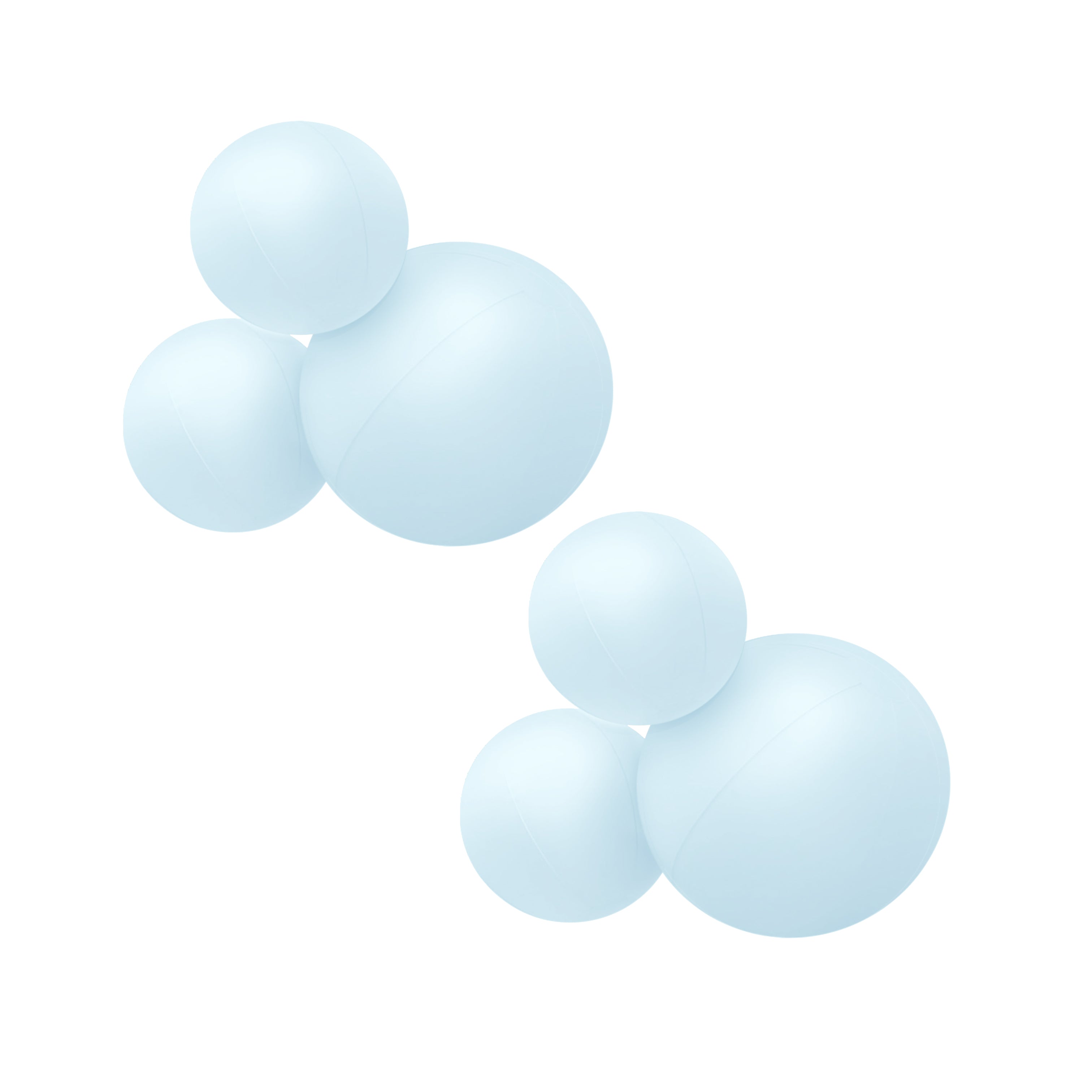 Balloon Garland: 3-Cluster 2-Pack in Sky (Matte) • FINAL SALE