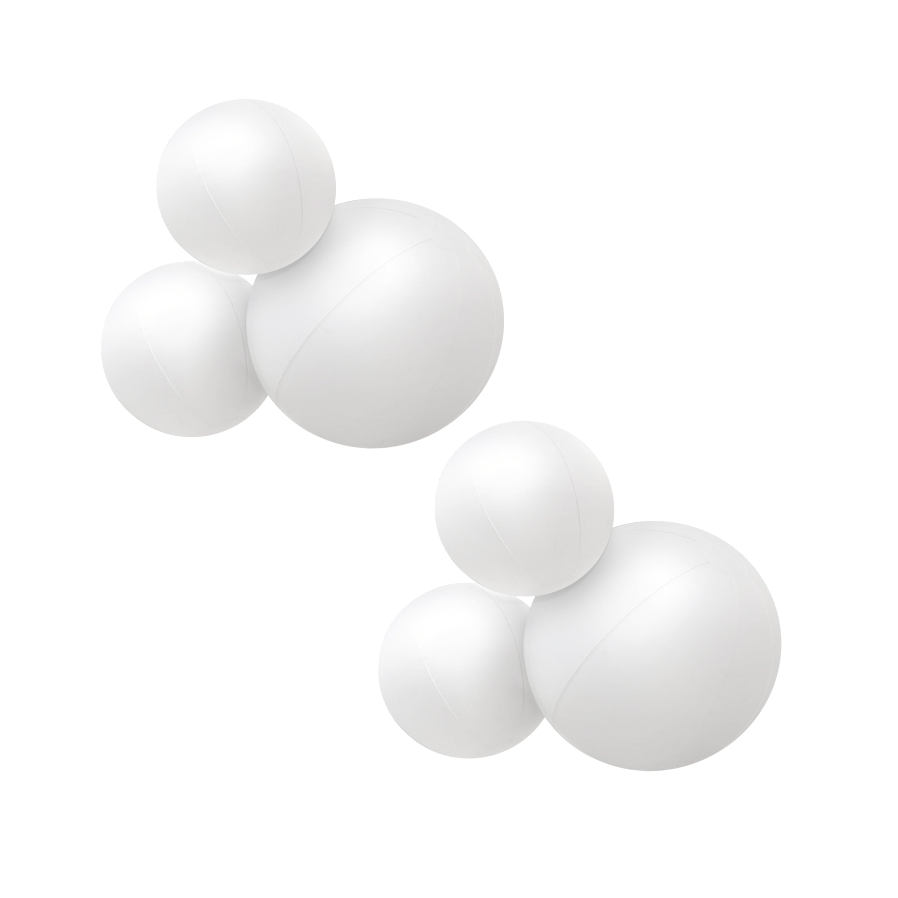 Balloon Garland: 3-Cluster 2-Pack in White (Matte) • FINAL SALE