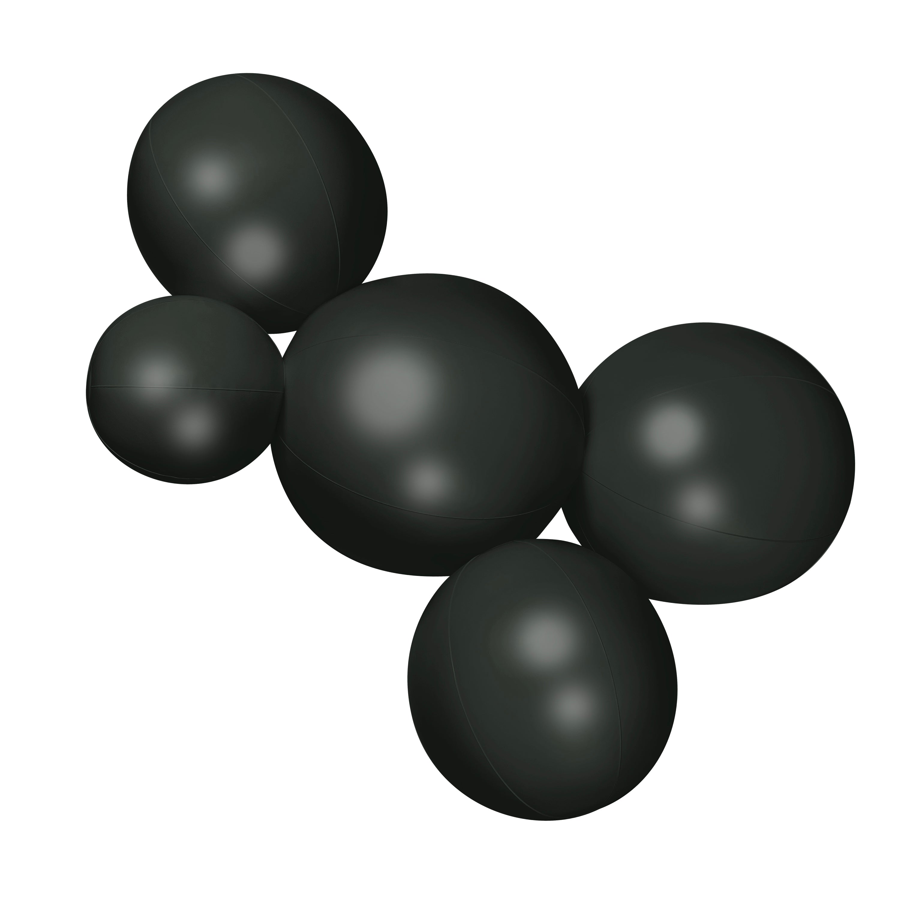 Balloon Garland: 5-Cluster in Black (Satin) • FINAL SALE