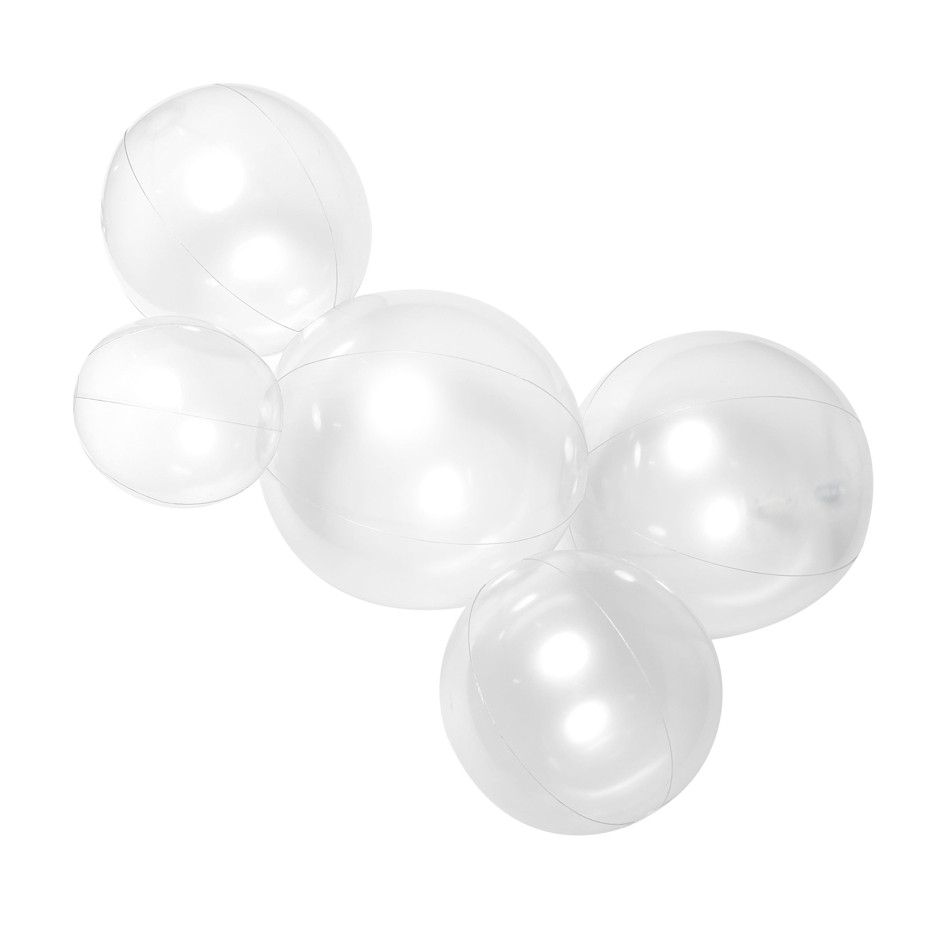 SHIPS NOW • Balloon Garland: 5-Cluster in Clear (Transparent) • FINAL SALE