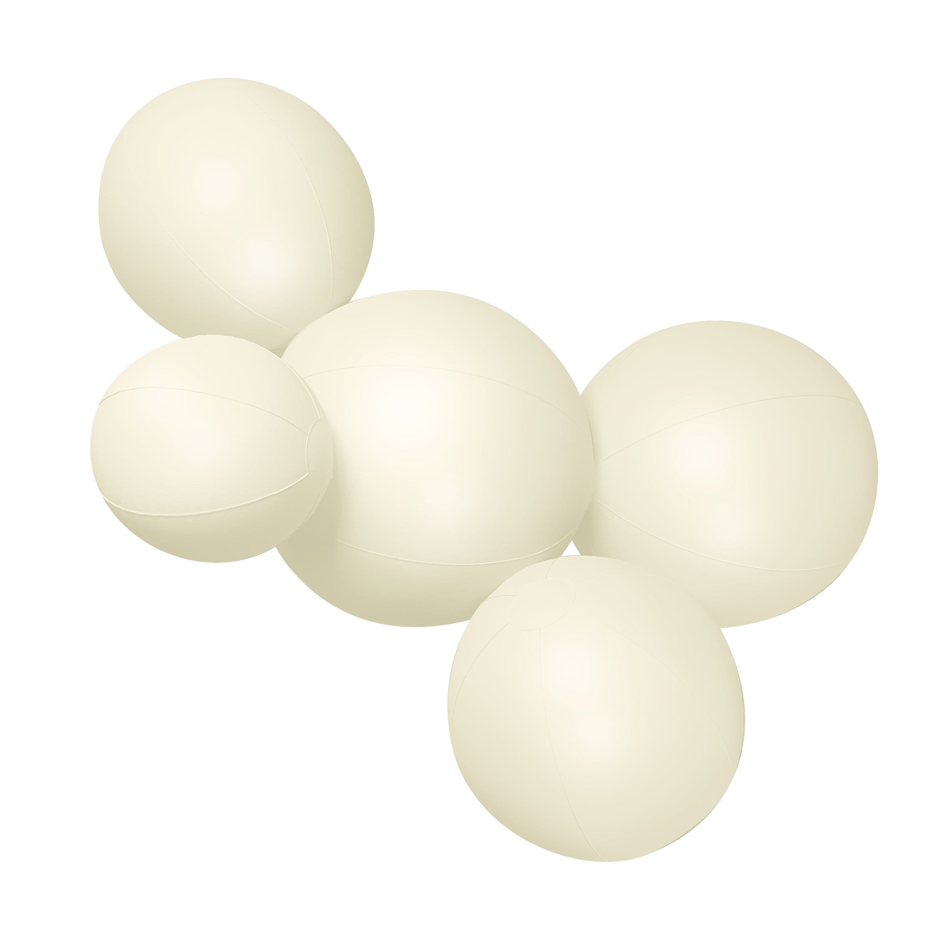 Balloon Garland: 5-Cluster in Cream (Matte) • FINAL SALE