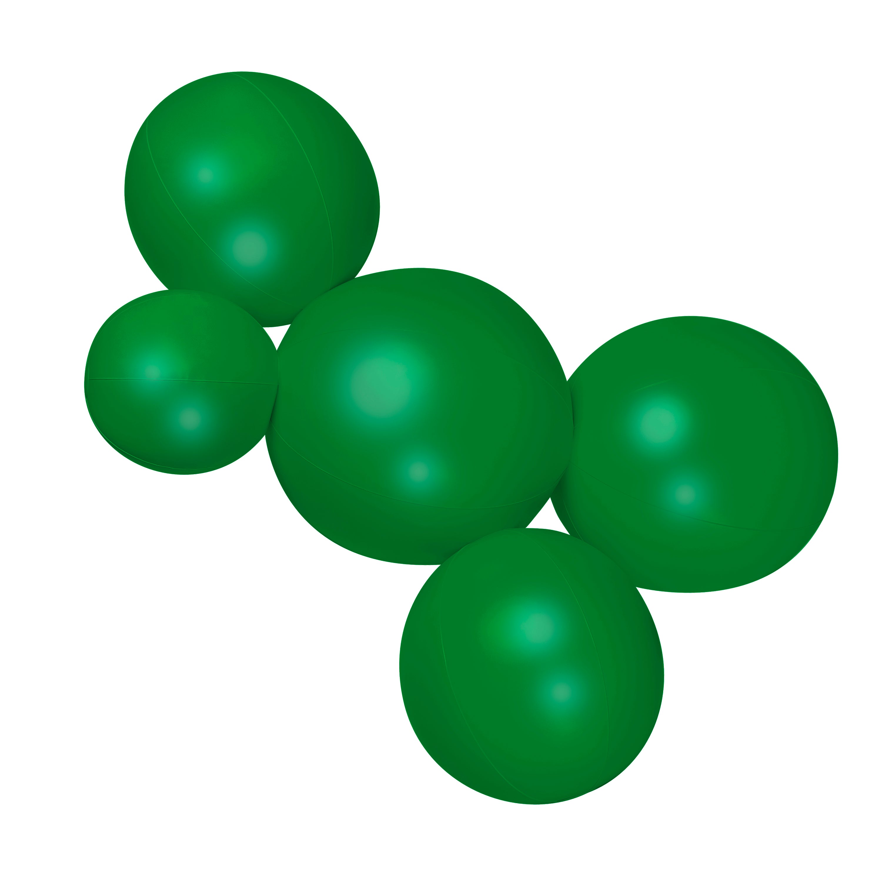 Balloon Garland: 5-Cluster in Green (Satin) • FINAL SALE