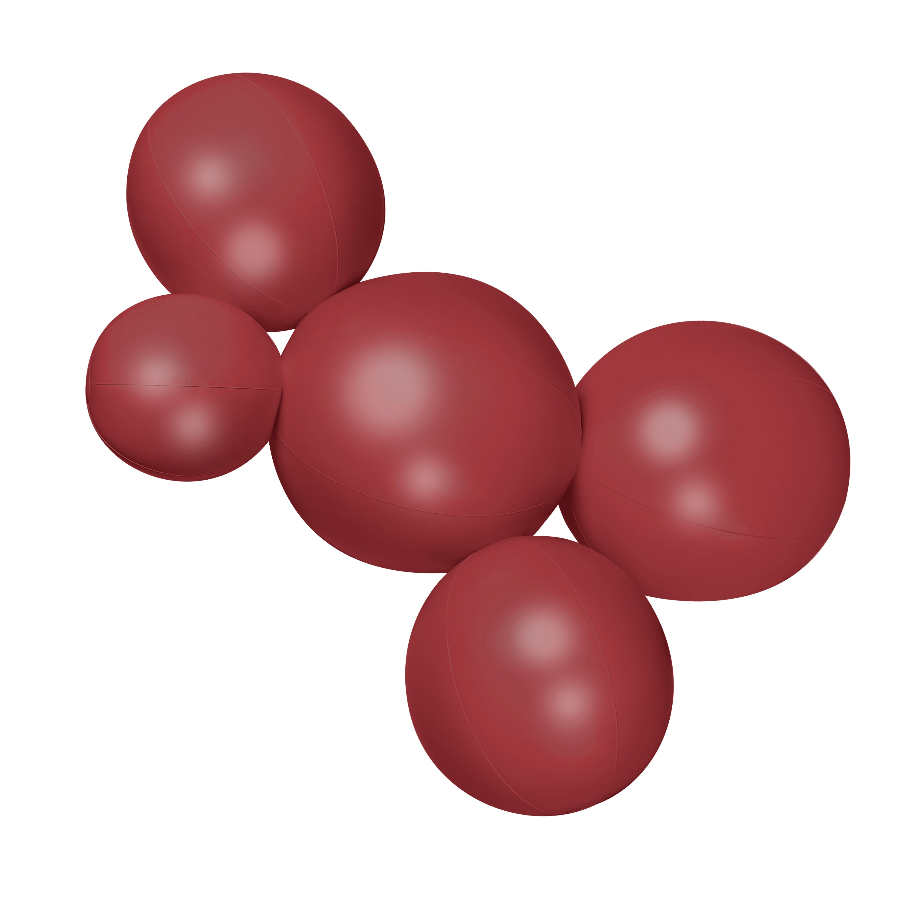 SHIPS NOW • Balloon Garland: 5-Cluster in Maroon (Satin) • FINAL SALE