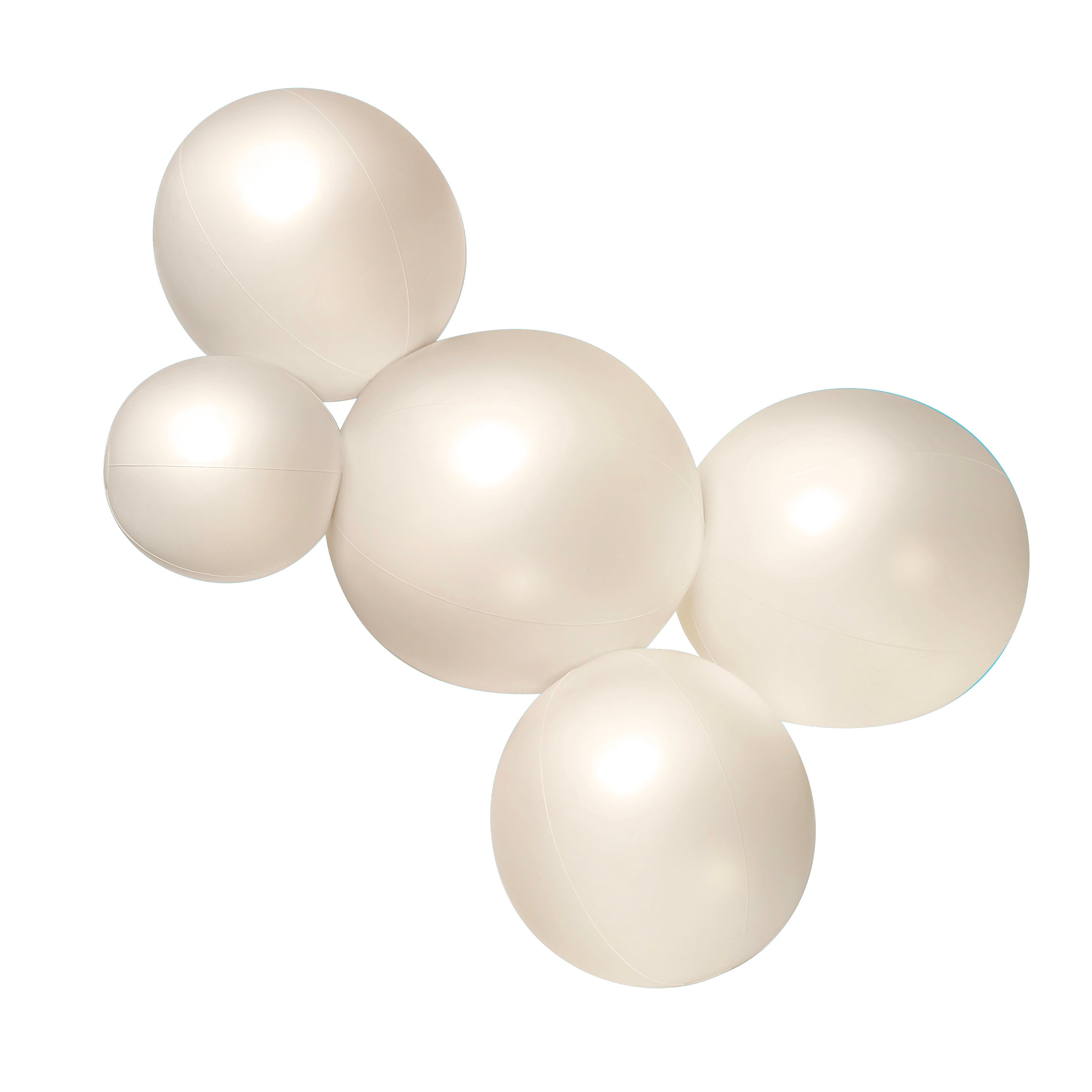 Balloon Garland: 5-Cluster in Champagne Pearl (Satin Pearl) • FINAL SALE