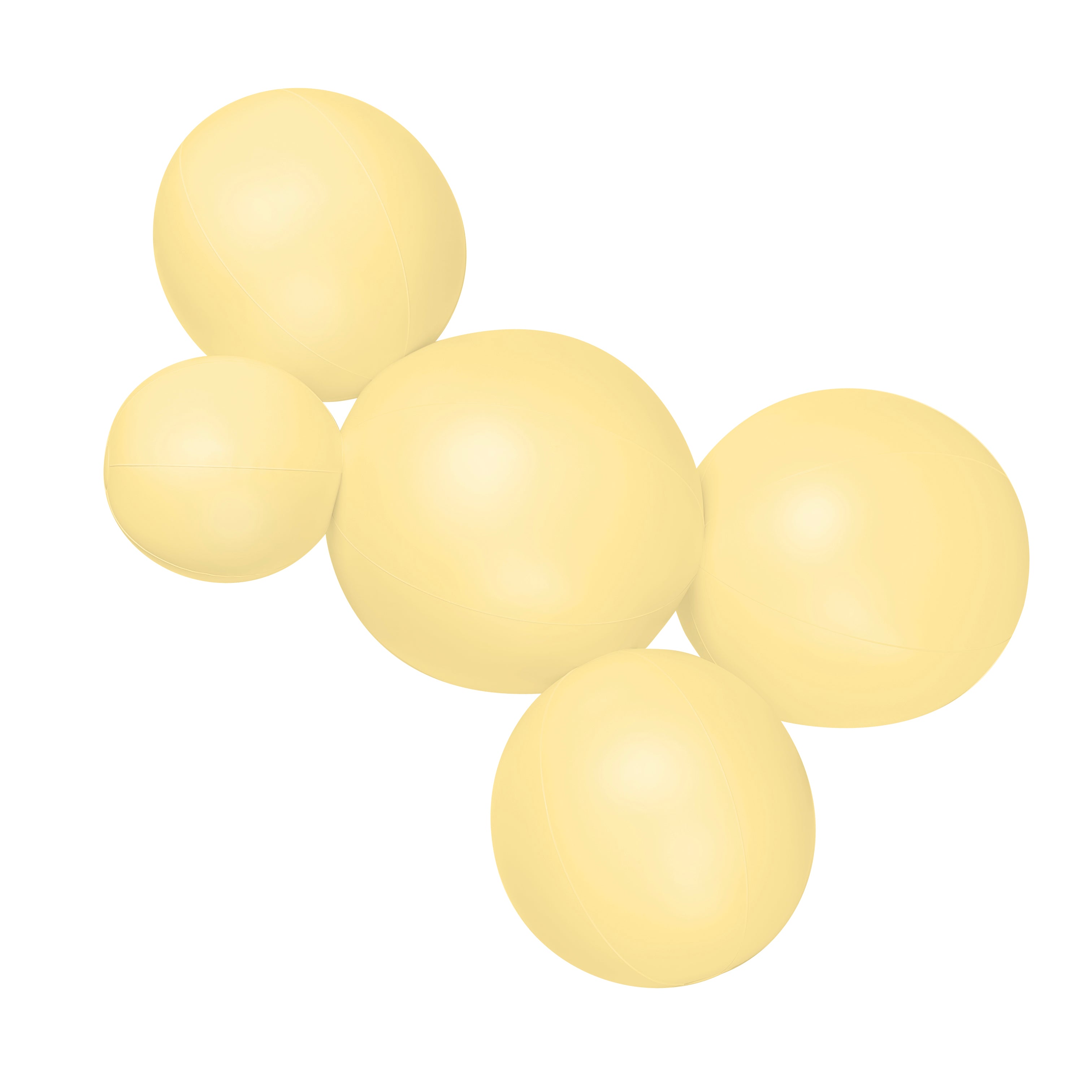 Balloon Garland: 5-Cluster in Yellow (Matte) • FINAL SALE