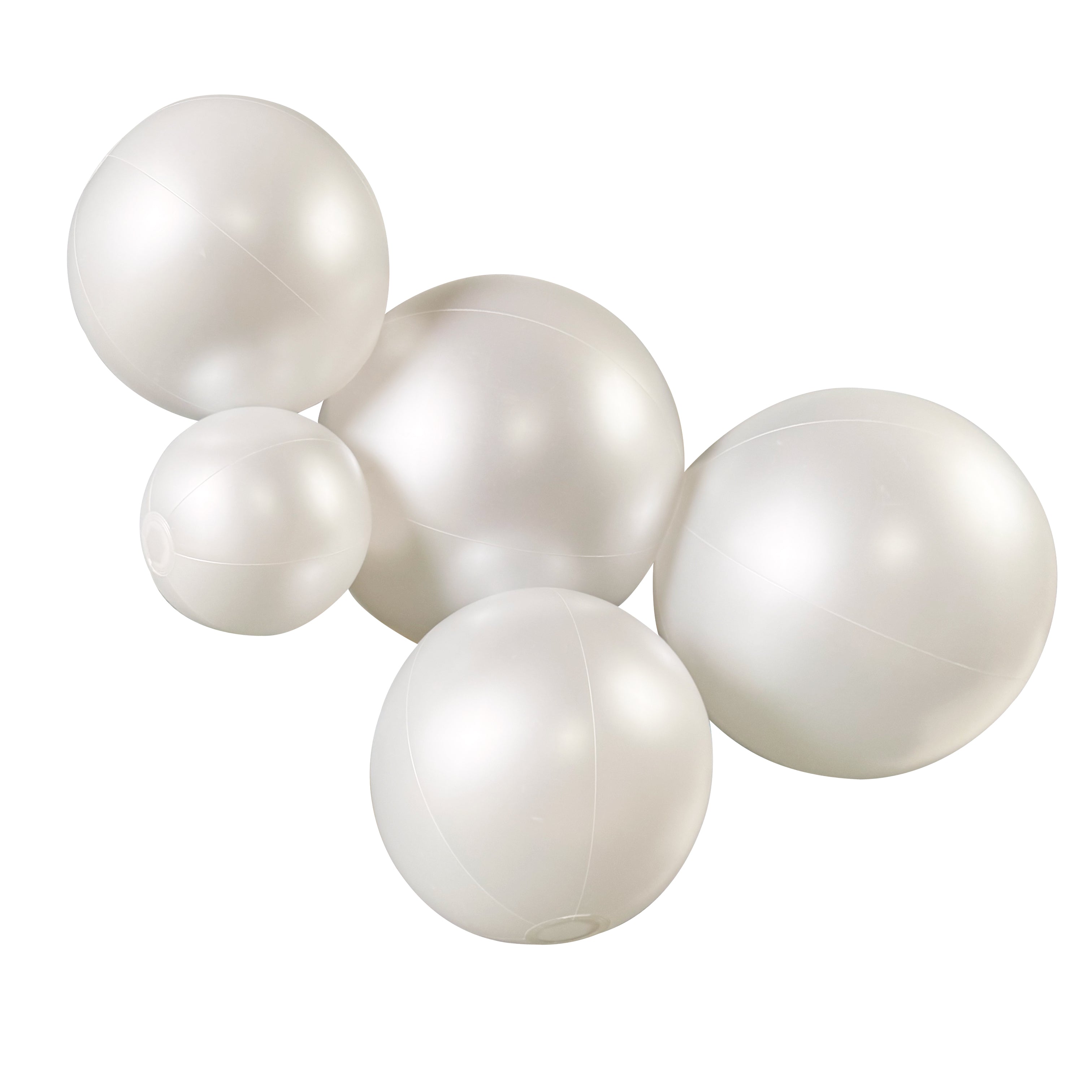 SHIP 9/12-9/19 • Balloon Garland: 5-Cluster in Off-White Pearl (Satin Pearl) • FINAL SALE