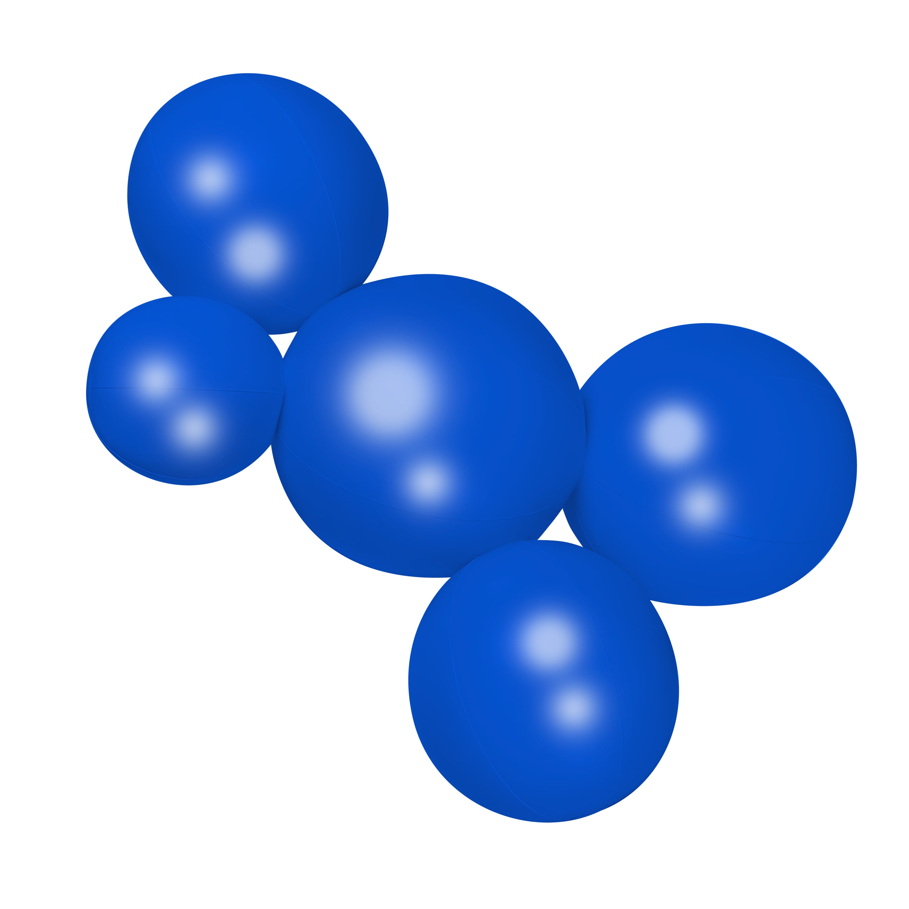 SHIPS NOW • Balloon Garland: 5-Cluster in Cobalt (Satin) • FINAL SALE
