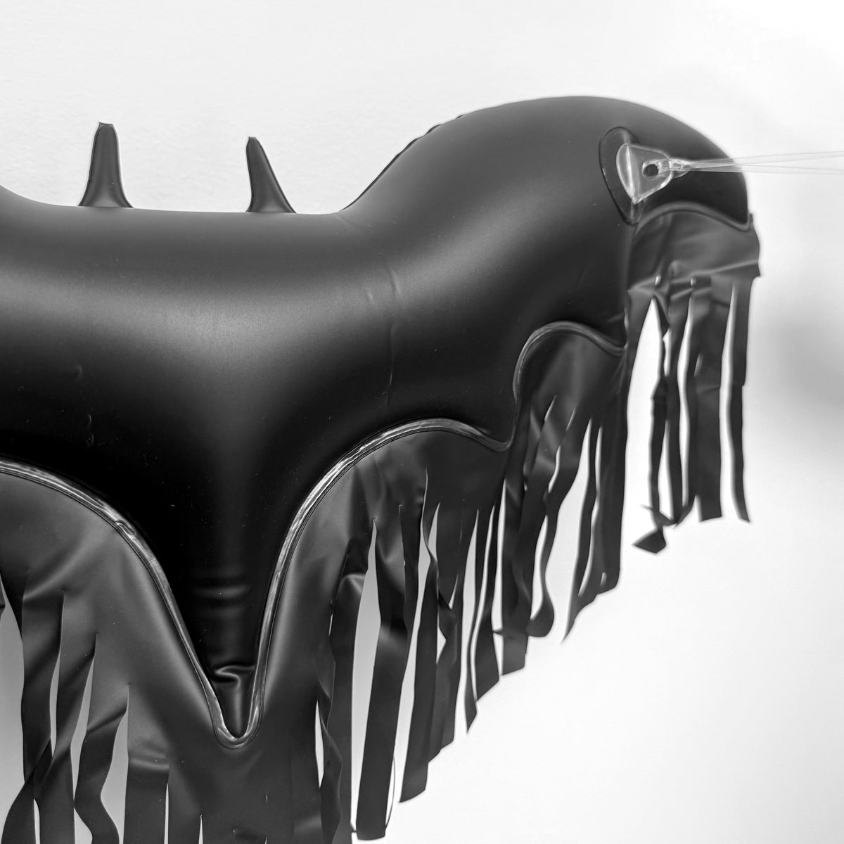 SHIPS NOW • Balloon Garland: Satin Black Fringe Bats • FINAL SALE