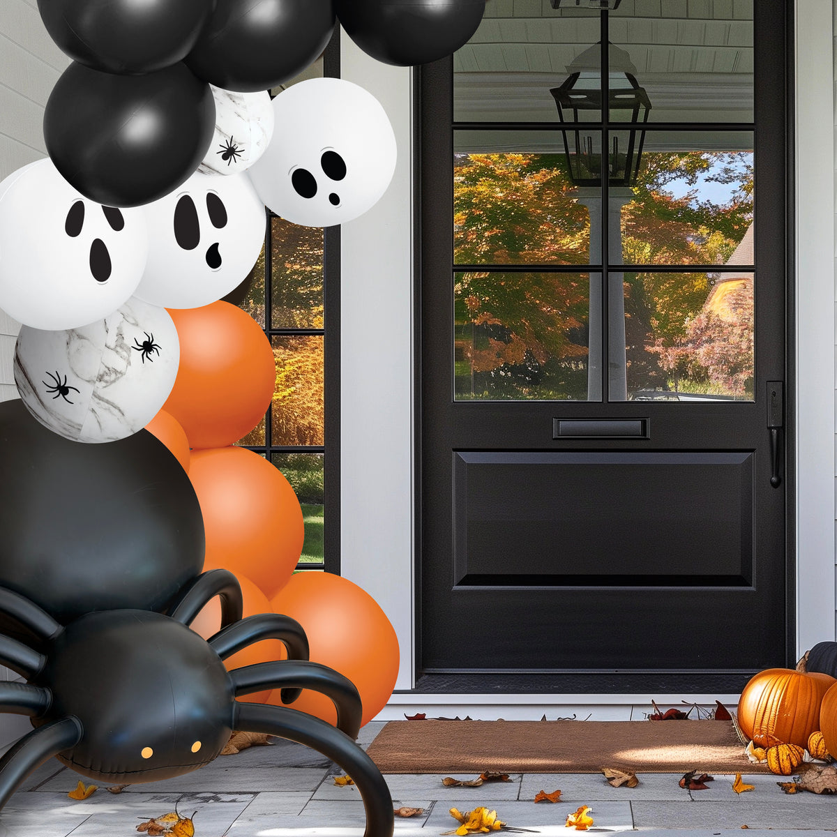 Balloon Garland: Reusable Giant Spider Satin Black • FINAL SALE
