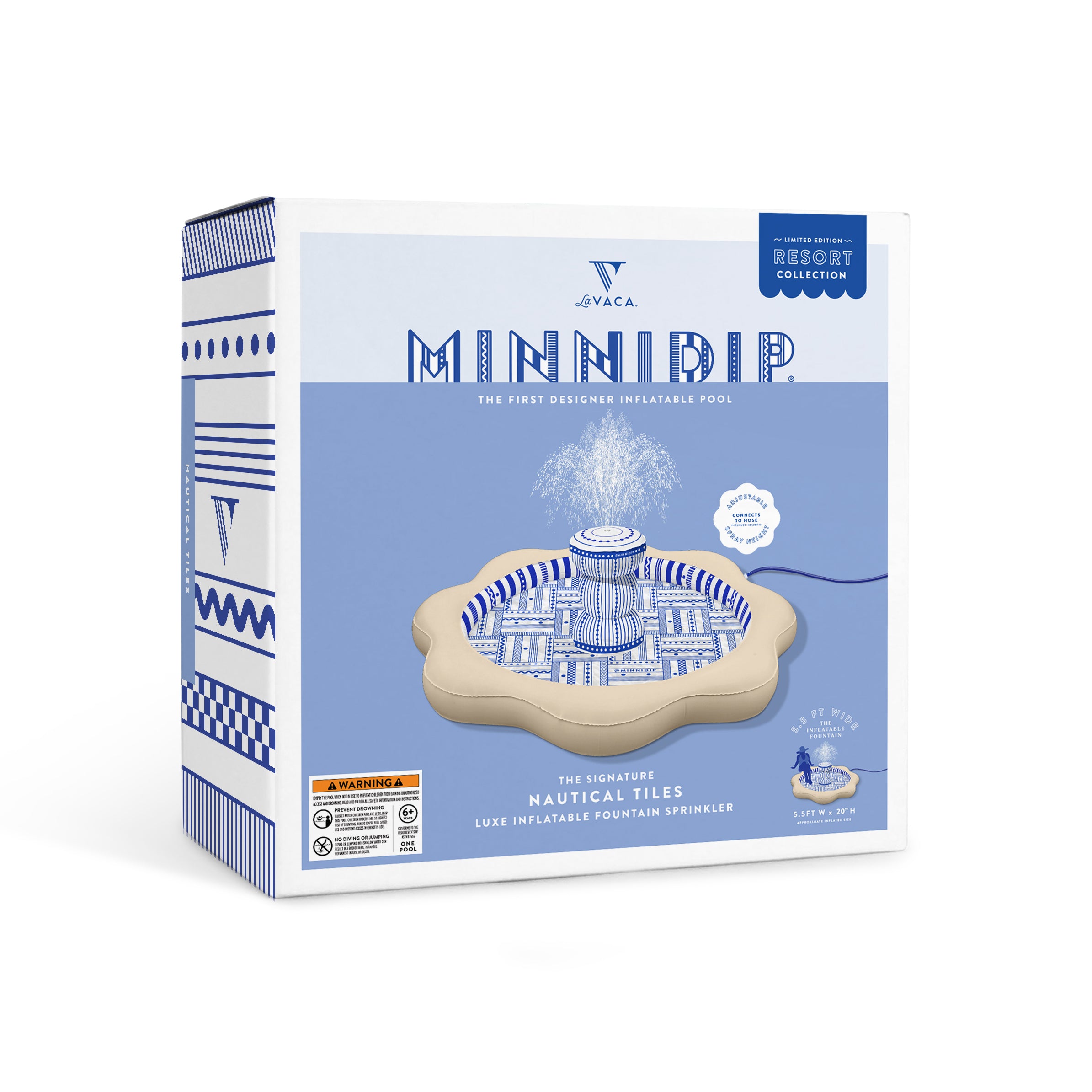 the NAUTICAL TILES luxe inflatable fountain