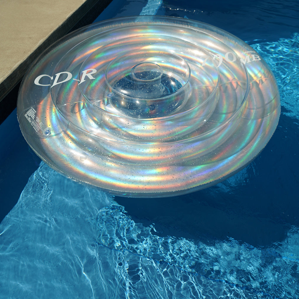 the BLANK CD Luxe Inflatable Round Float