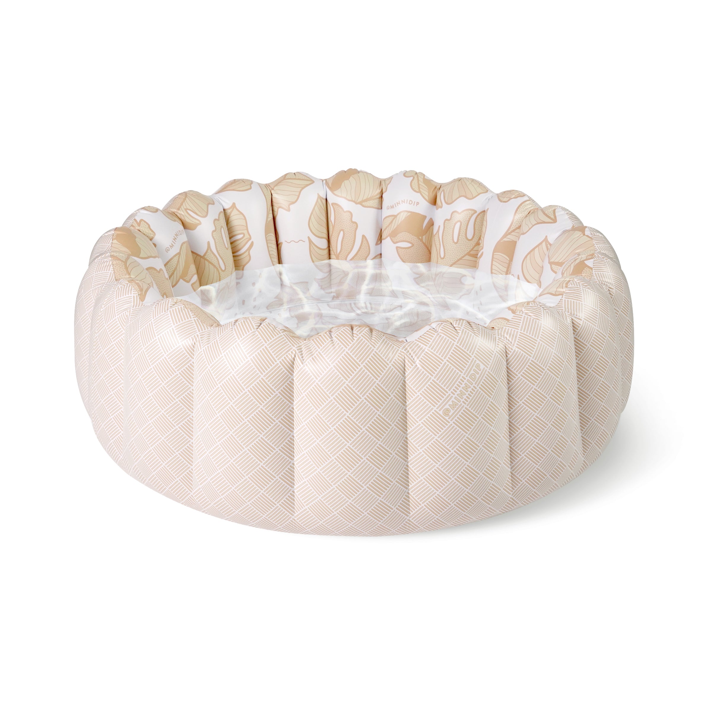 the Tufted RATTAN PALMS luxe inflatable pool
