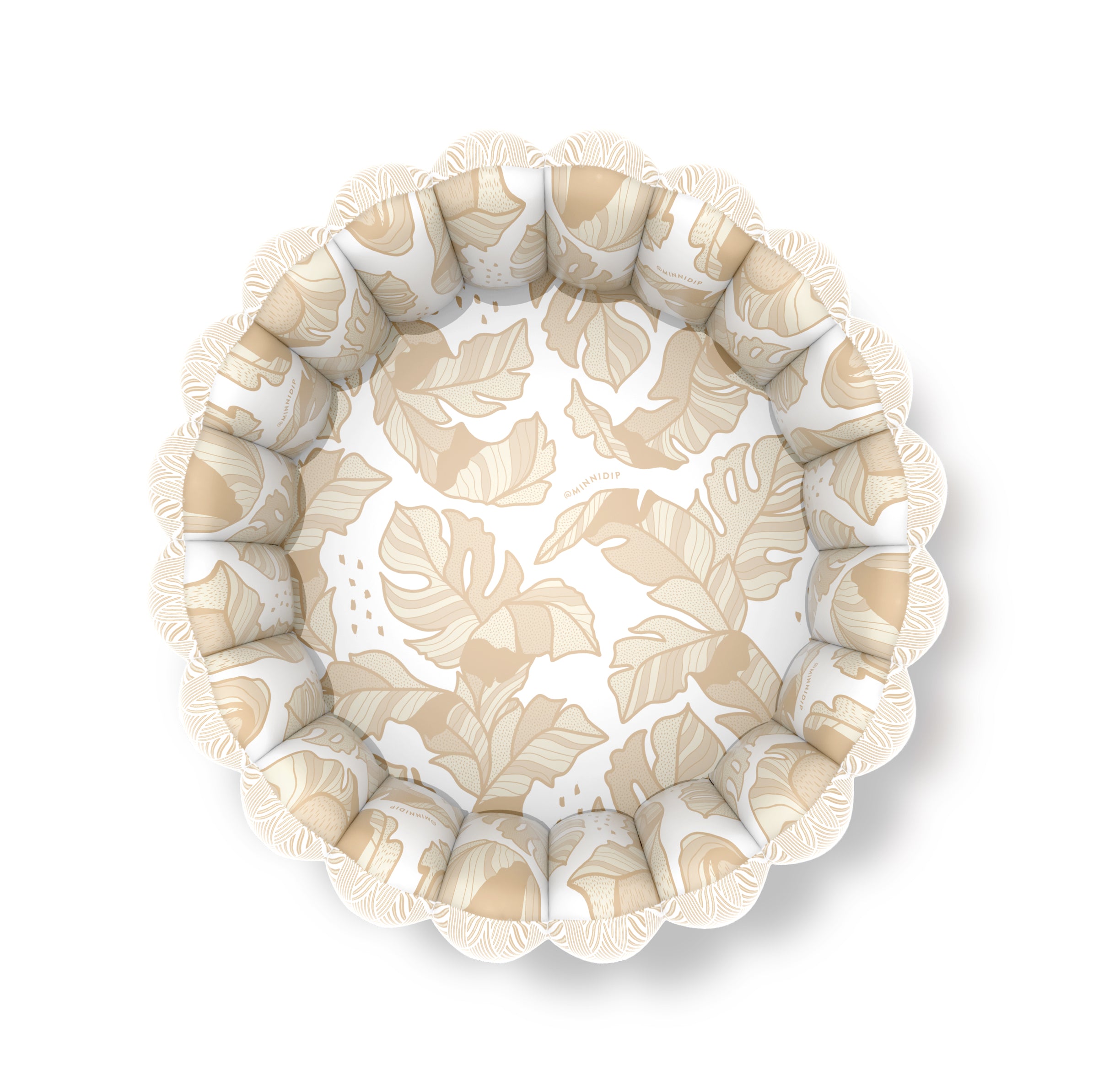 the Tufted RATTAN PALMS luxe inflatable pool