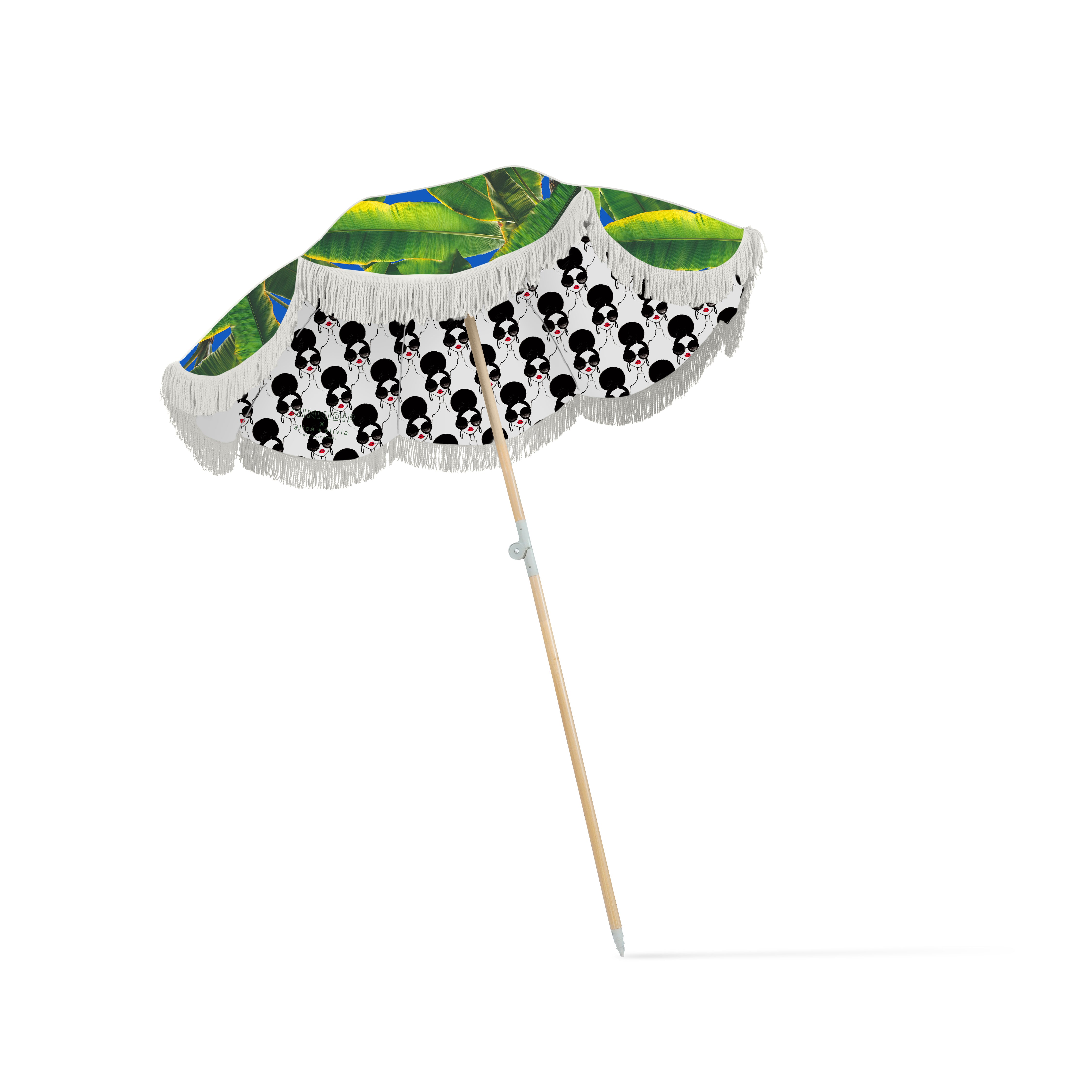 the MINNIDIP x ALICE + OLIVIA Palms Umbrella