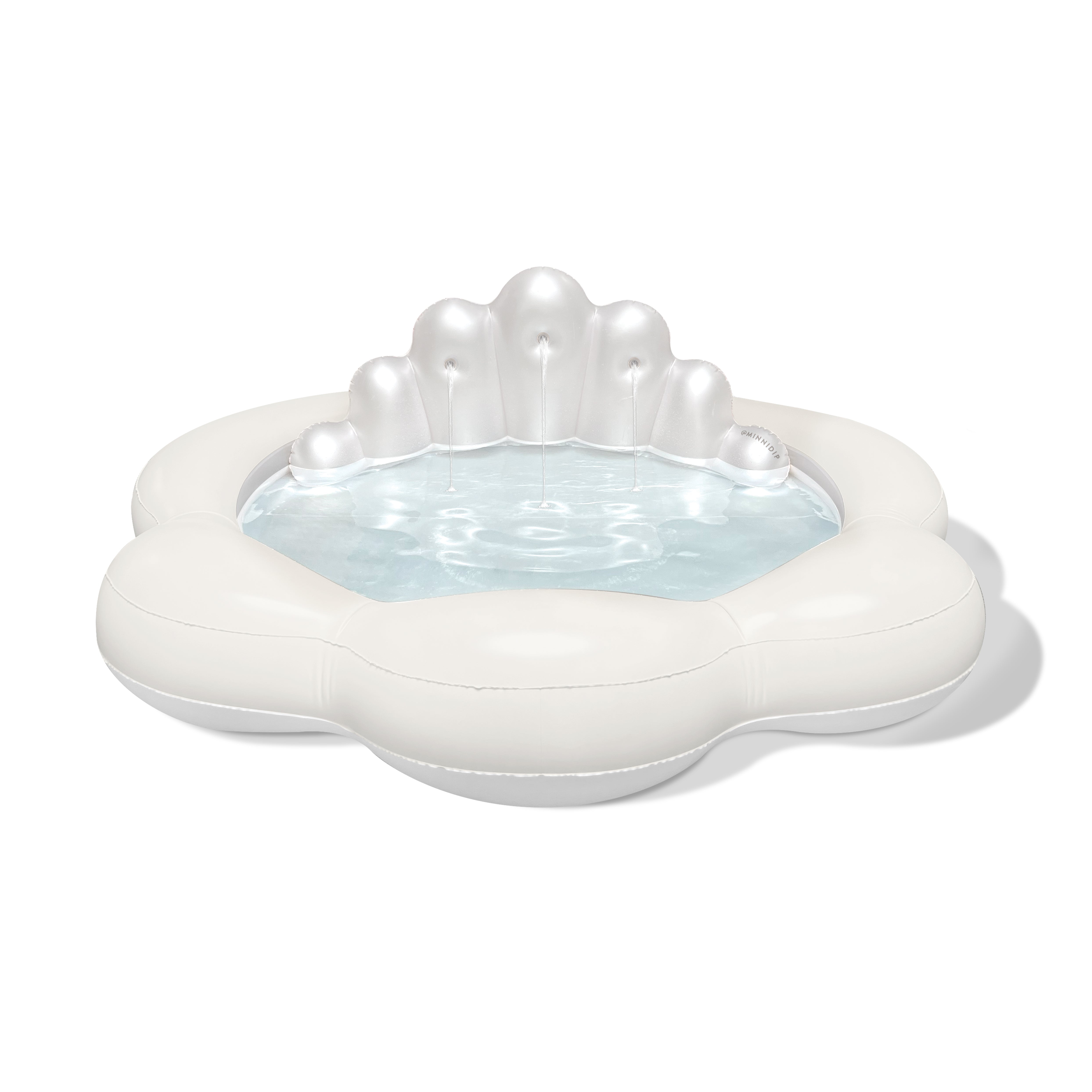 the COASTAL PEARL Seashell Fountain Pool