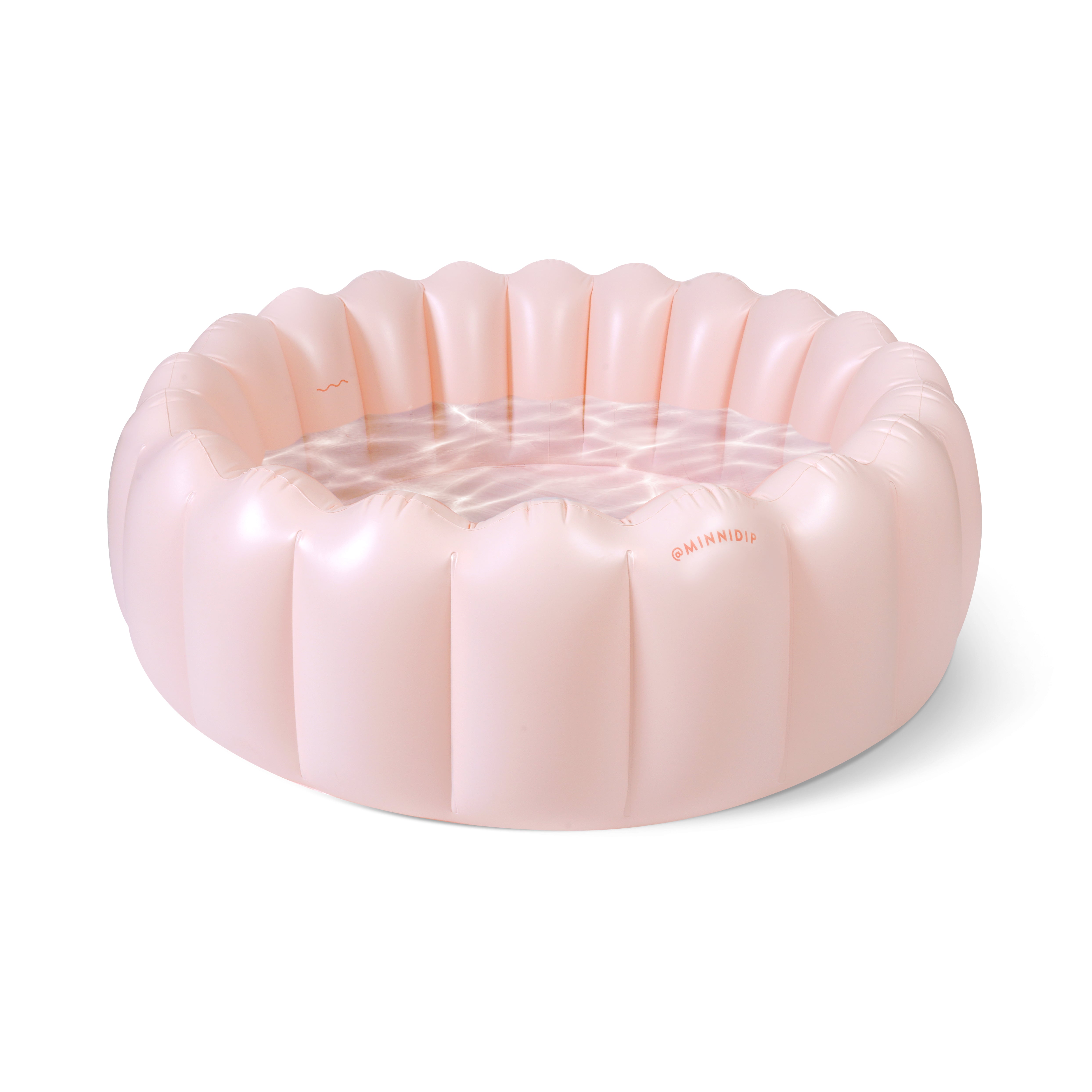 the BLUSHING PALMS Tufted Luxe Inflatable Pool