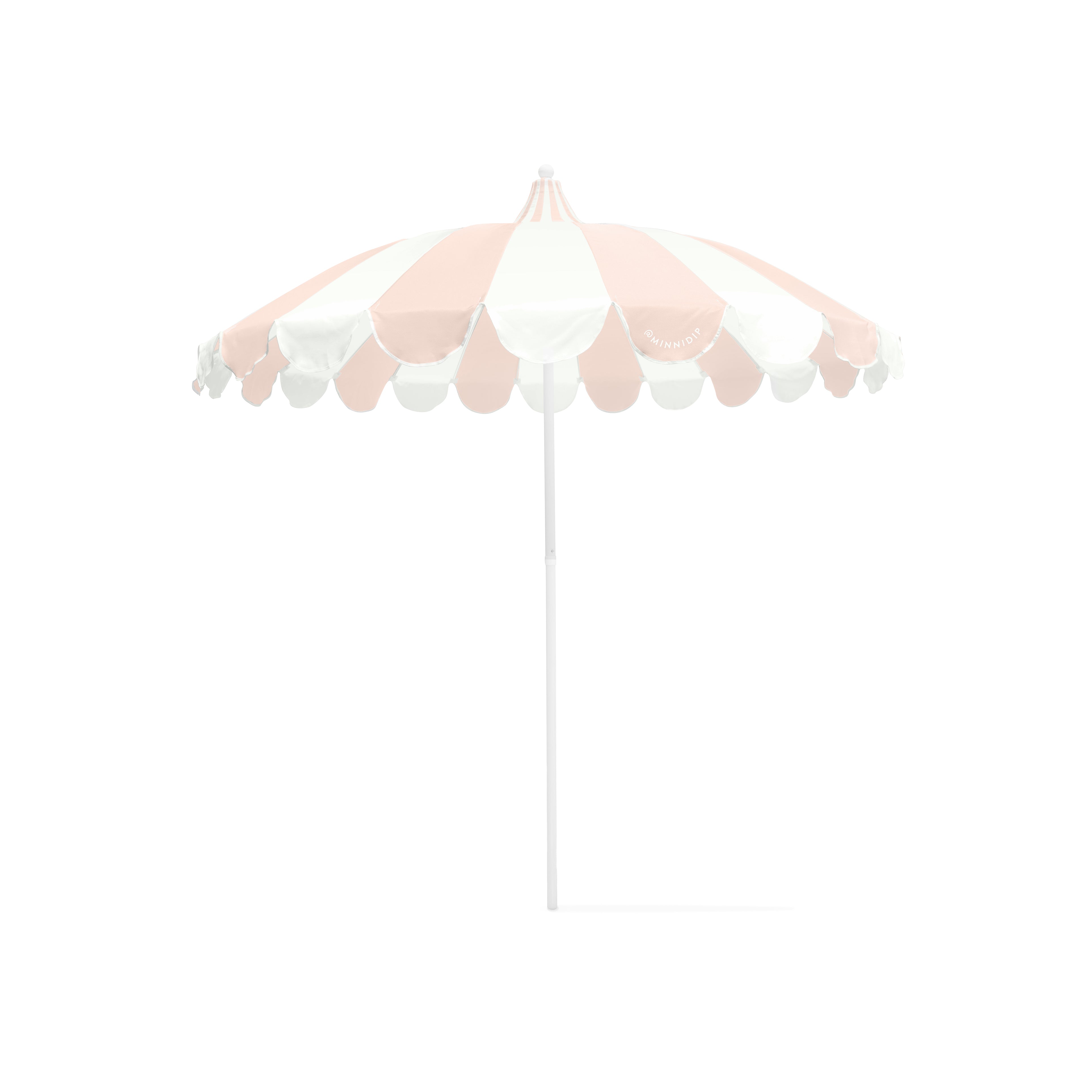 broyhill scalloped patio umbrella the SCALLOPED Market Umbrella in Blush