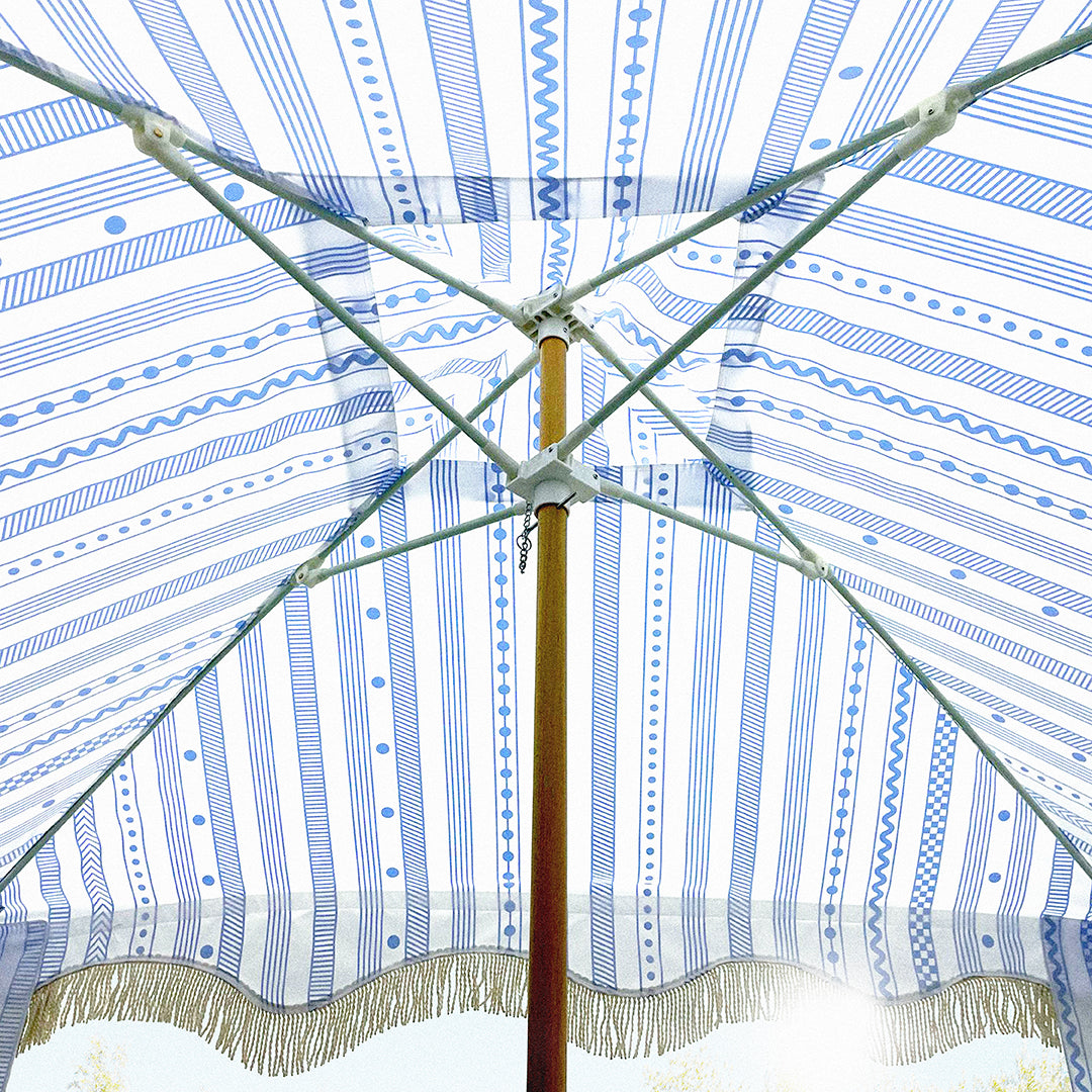 the NAUTICAL STRIPE Beach Cabana
