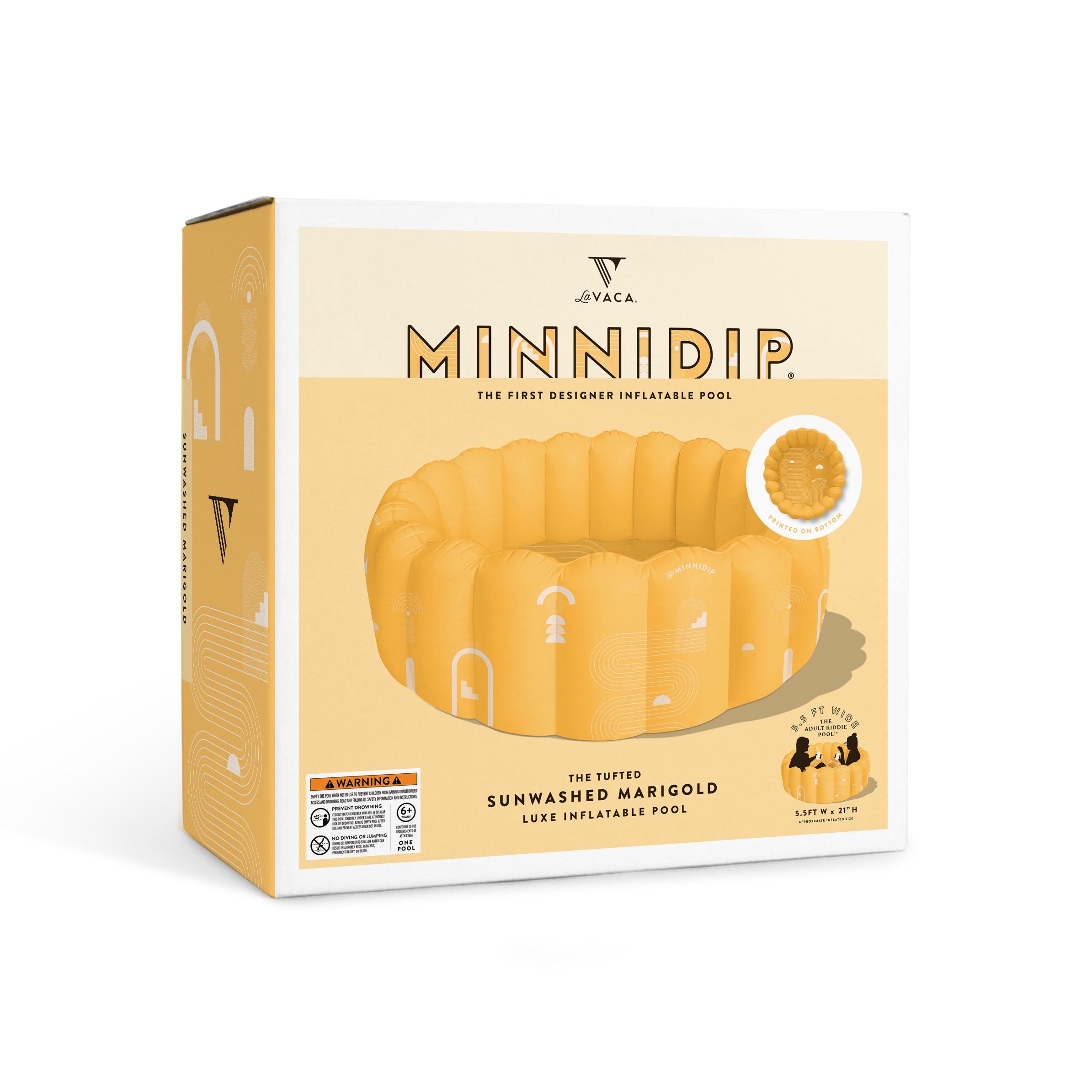 the SUNWASHED MARIGOLD luxe inflatable pool