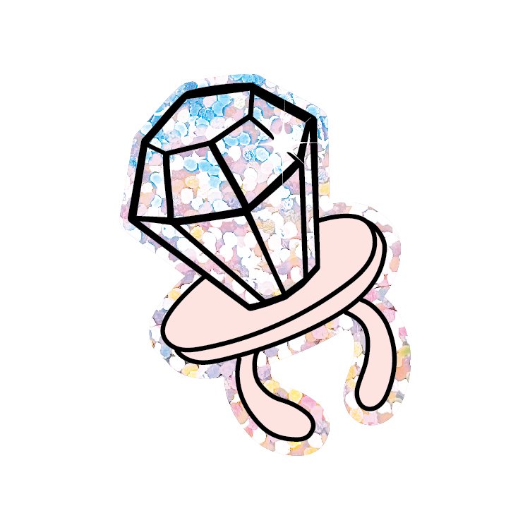 POOL FL(AIR)™ in CANDY RING (HOLOGRAPHIC GLITTER)