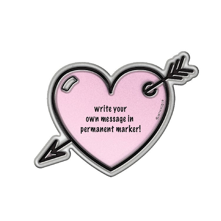 POOL FL(AIR)™ in HEART ENAMEL PIN (WRITE-IN)