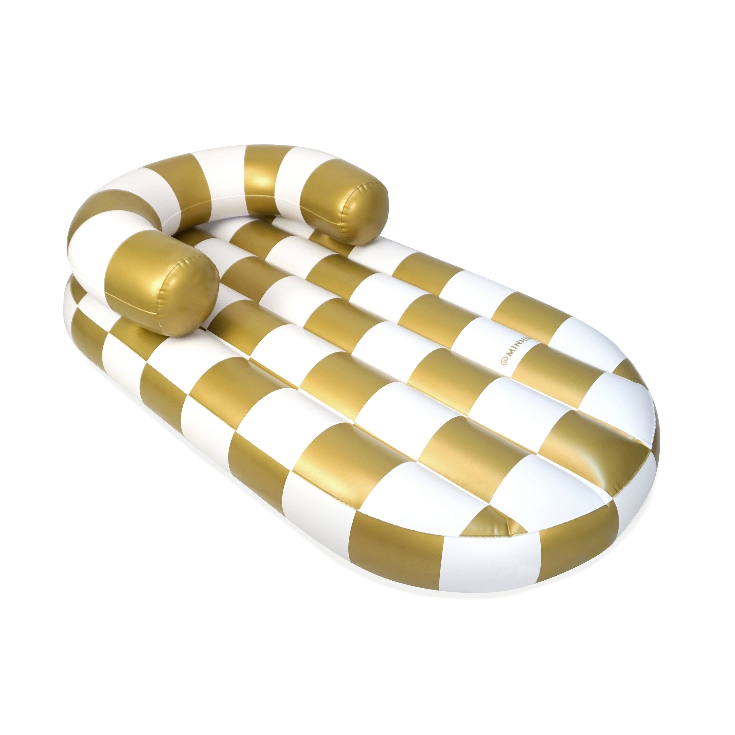 the ARCHED CHECKER Luxe Inflatable Chaise Lounger
