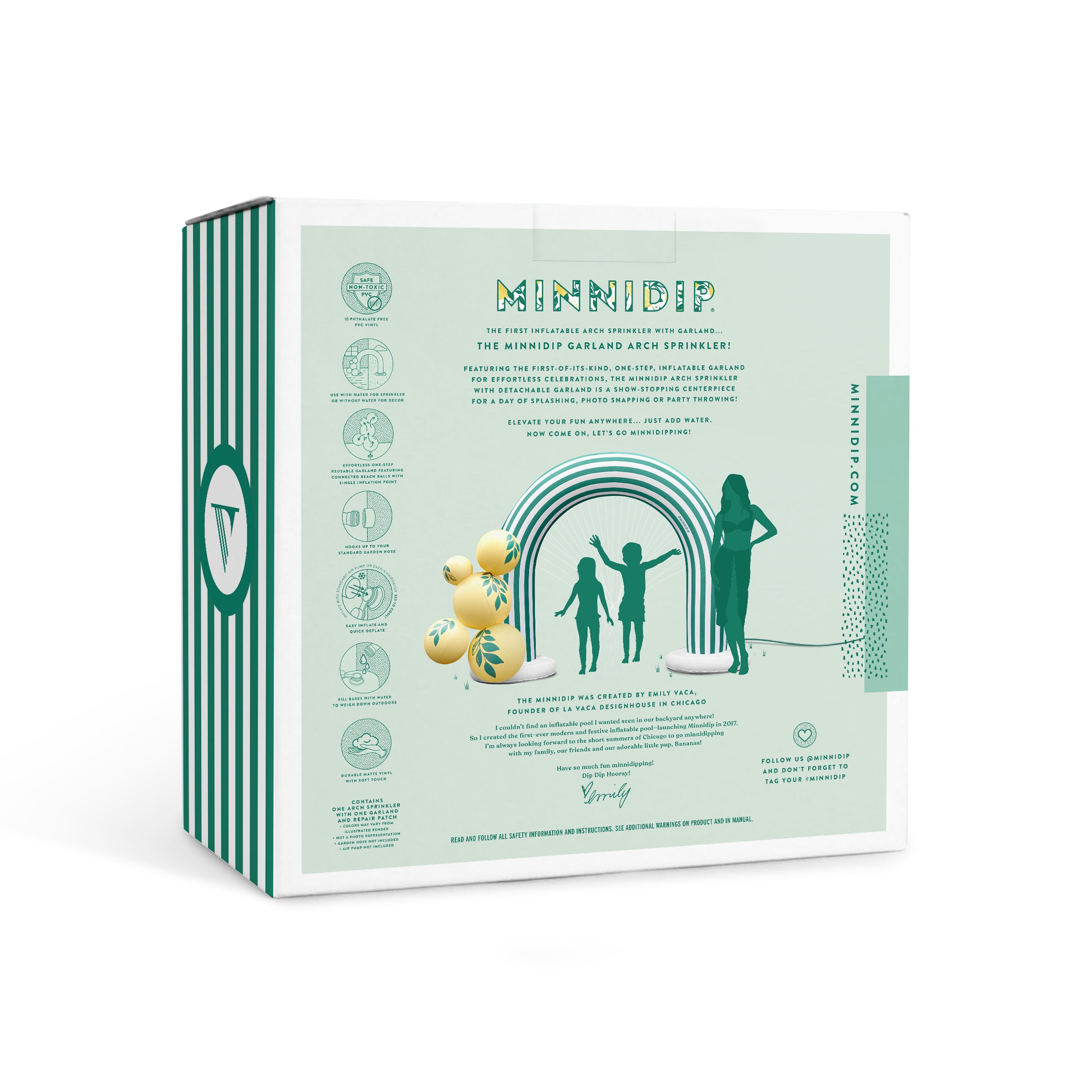 the STRIPED LIMONE Garland Arch Sprinkler