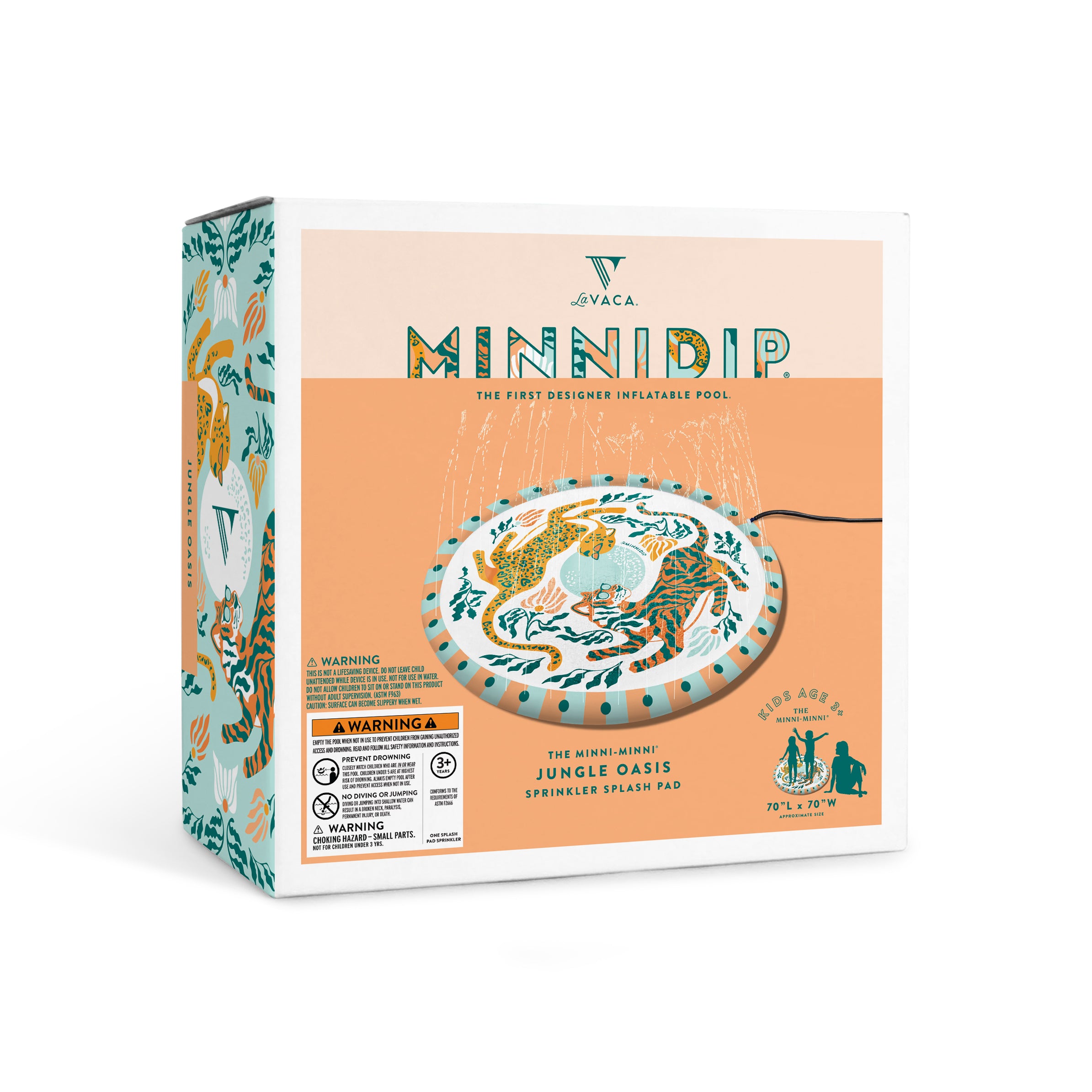 the JUNGLE OASIS splash pad sprinkler