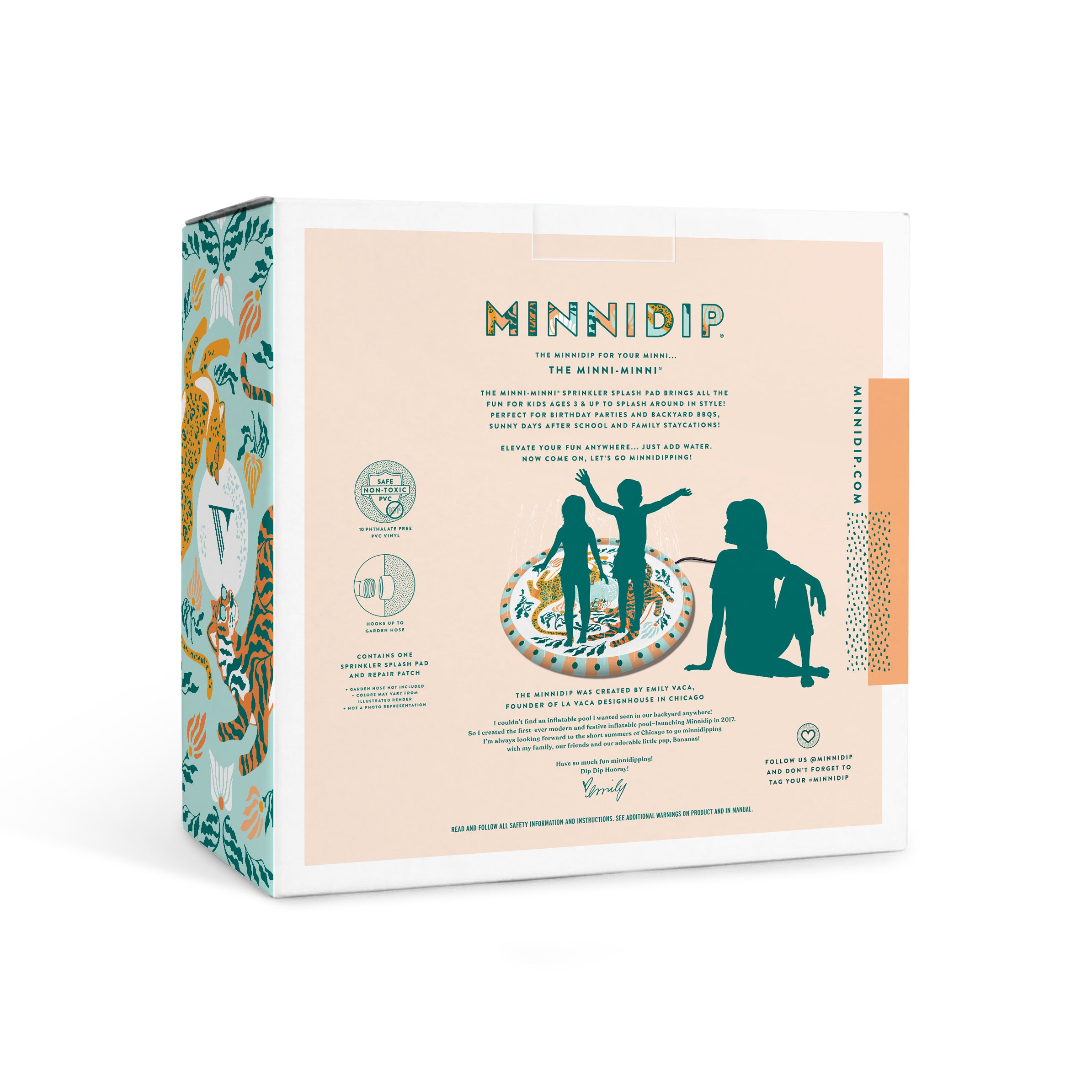 the JUNGLE OASIS splash pad sprinkler