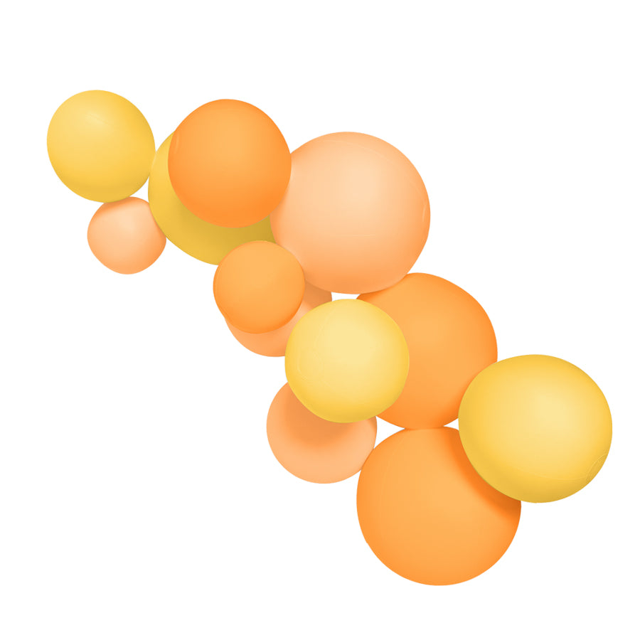 SHIPS NOW • Balloon Garland: 12-Cluster Citrus (Matte) • FINAL SALE