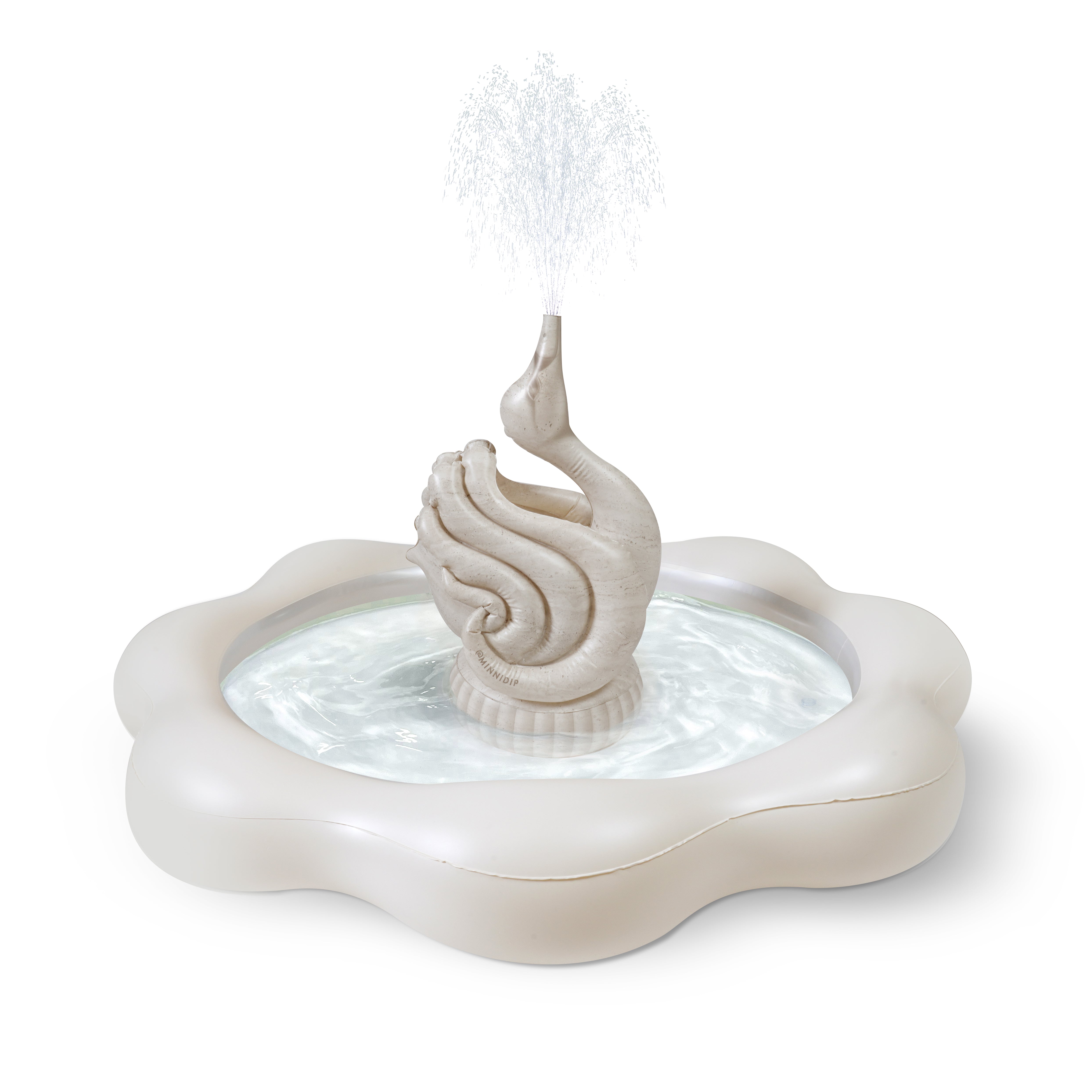 the Resort Collection Coastal Travertine Swan Fountain Sprinkler