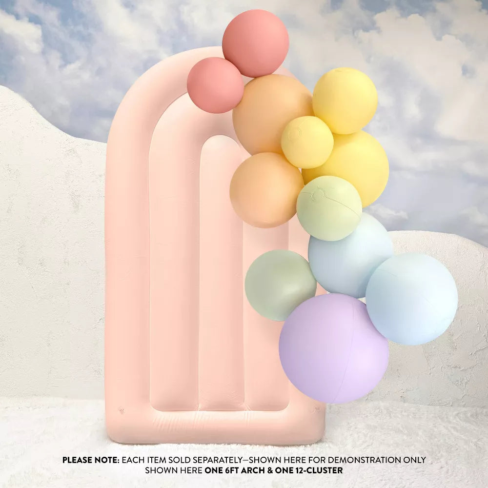 SHIPS NOW • Balloon Garland: 6FT Fluted Display Arch in Blush (Matte) • FINAL SALE