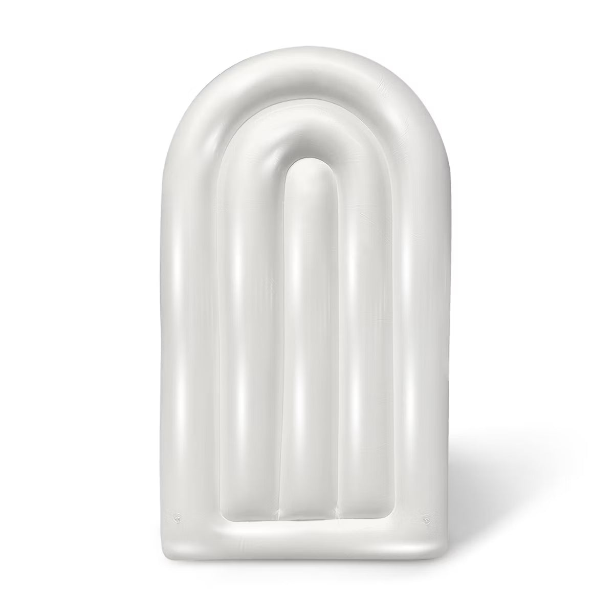 SHIPS NOW • Balloon Garland: 6FT Fluted Display Arch in White Pearl (Pearl) • FINAL SALE