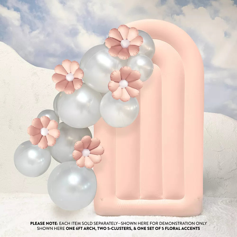 SHIPS NOW • Balloon Garland: 6FT Fluted Display Arch in Blush (Matte) • FINAL SALE
