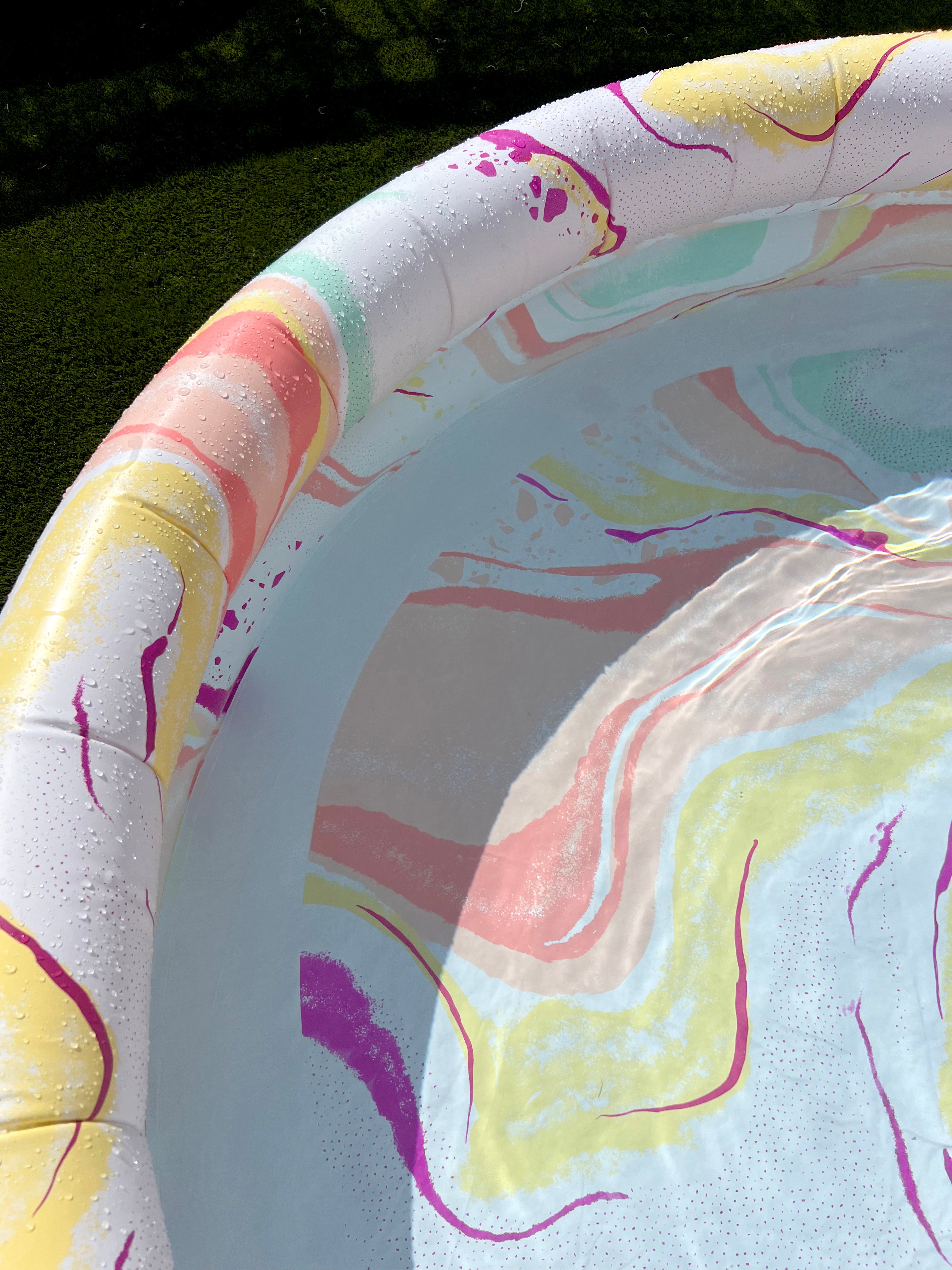 Minnidip Pool ADULT Inflatable Designer good Kiddie Pool Gilded Marble New in box